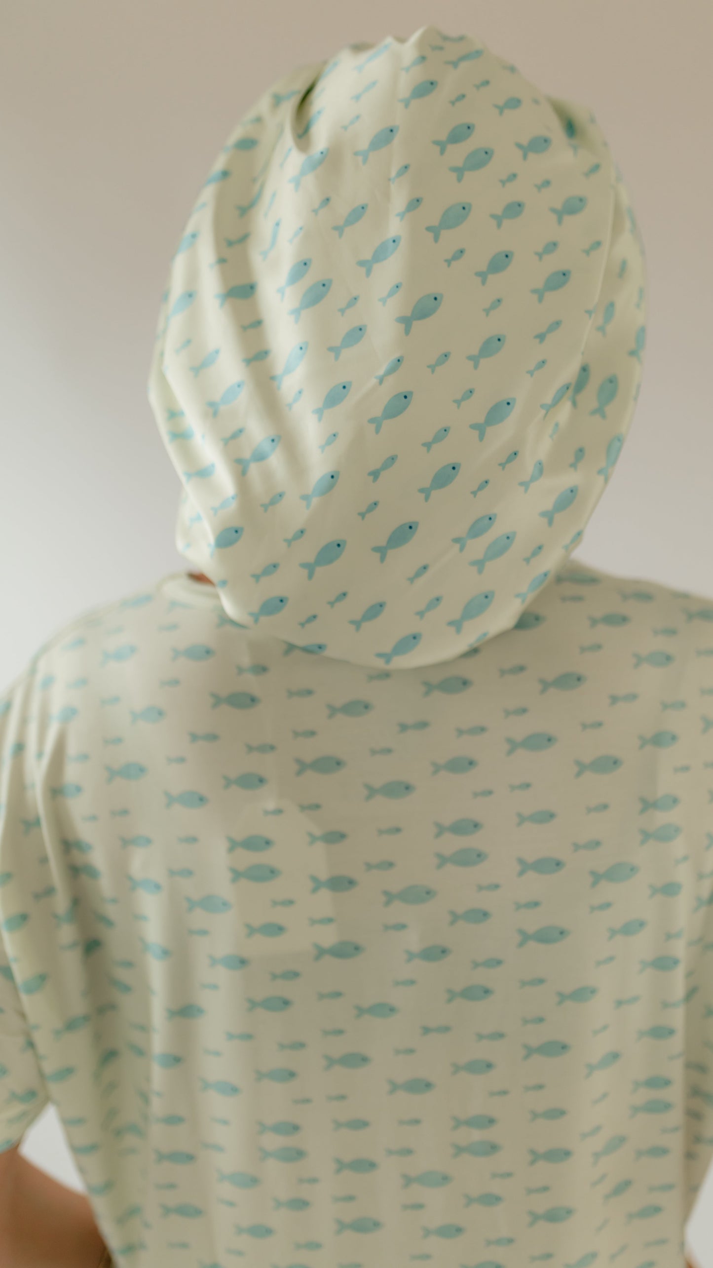 Kids Satin Bonnet in Little Minnows