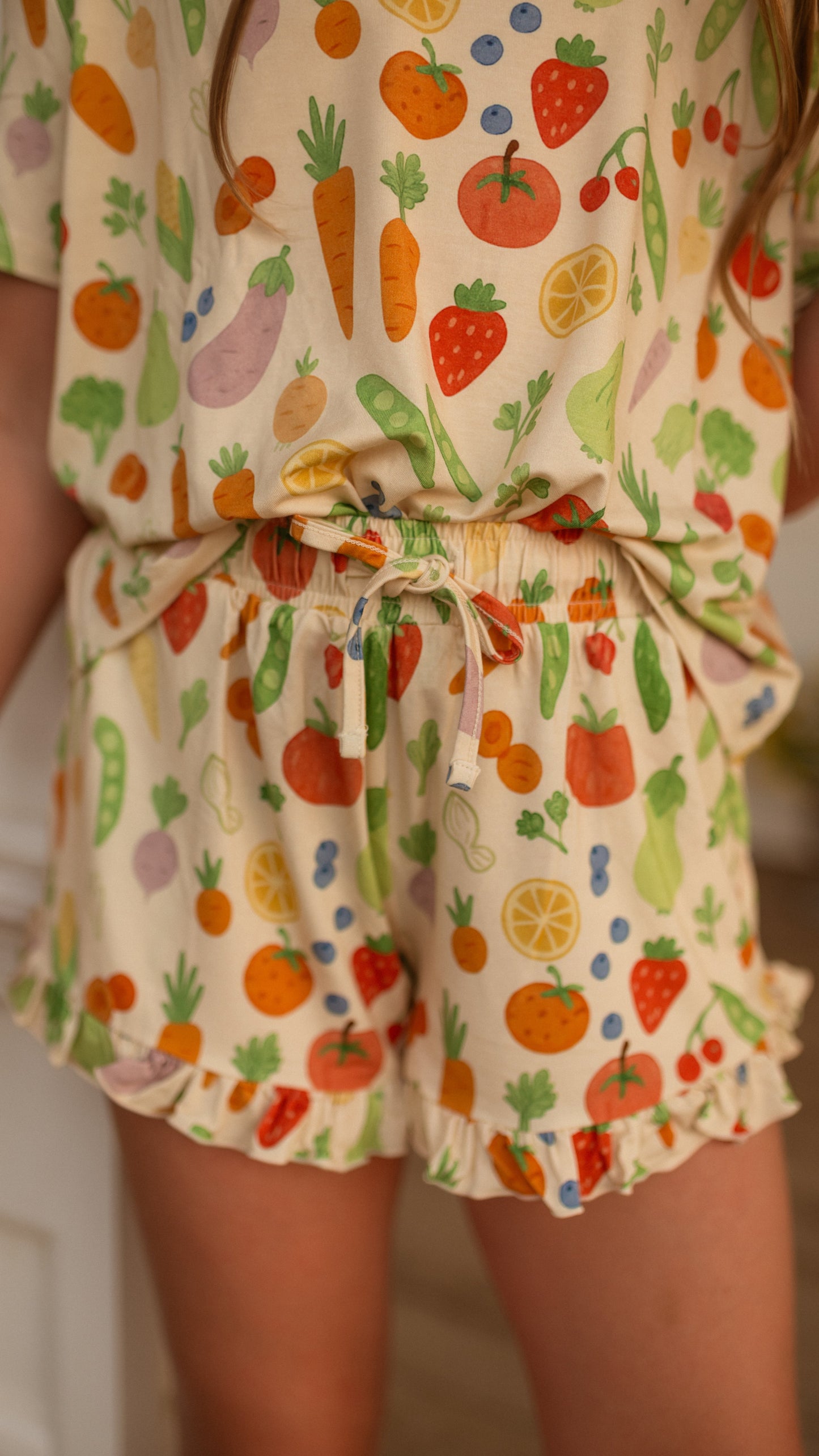 Girl's Ruffle Set in Farmers Market