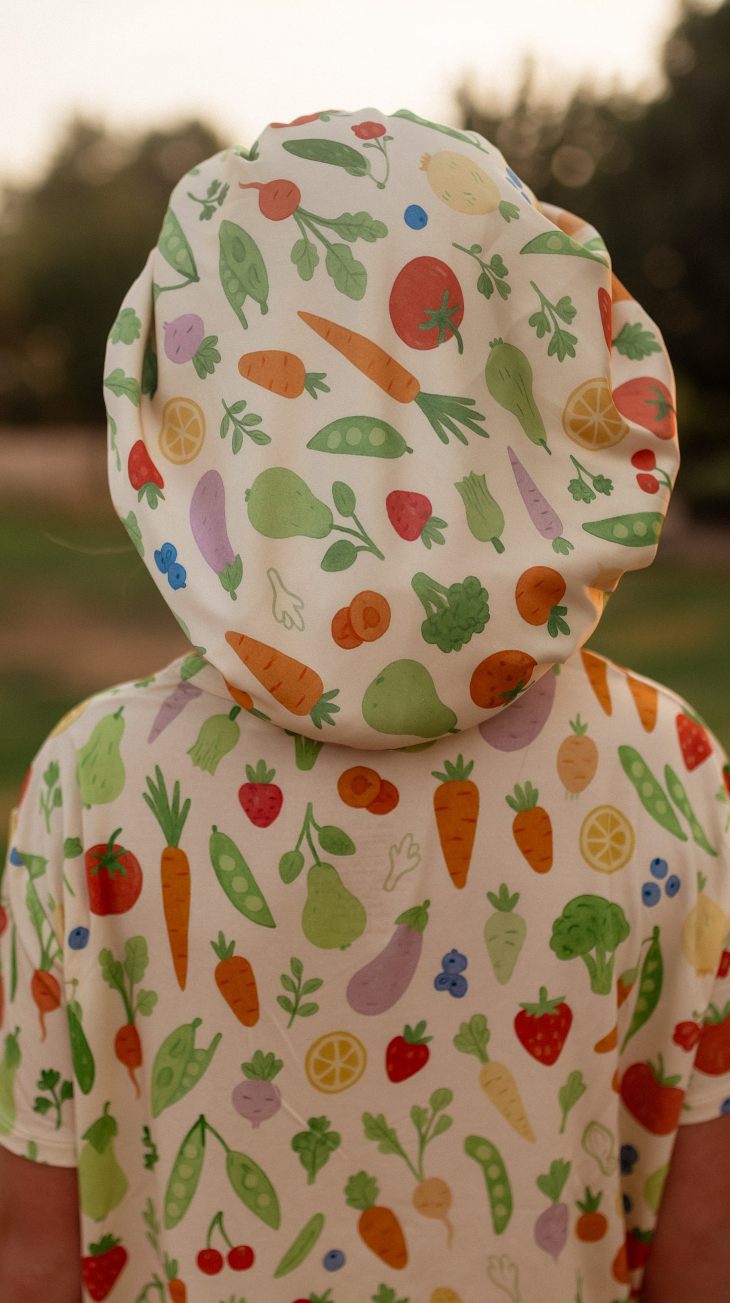 Kids Satin Bonnet in Farmers Market