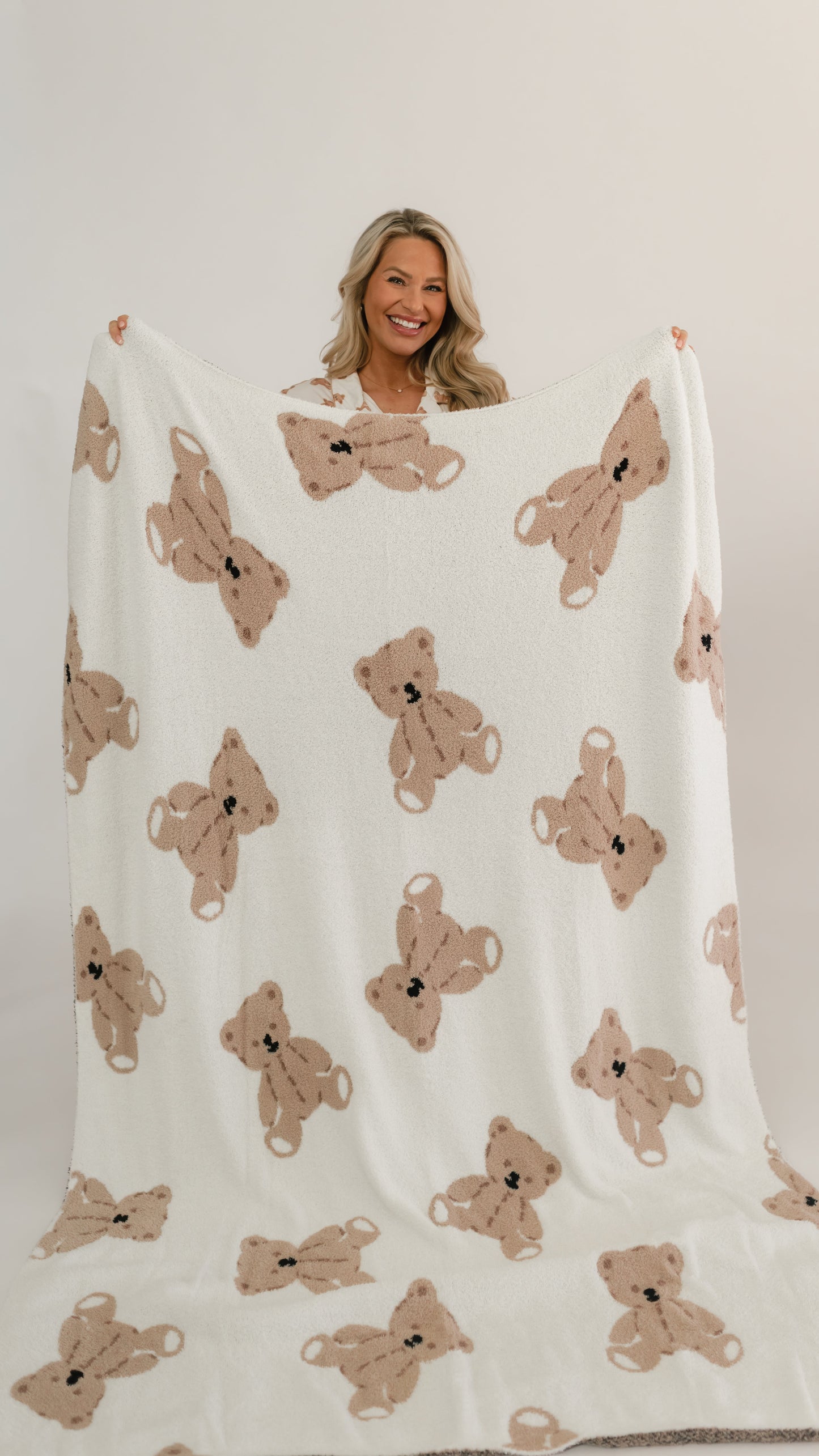 Adult Plush Throw Blanket in Bears