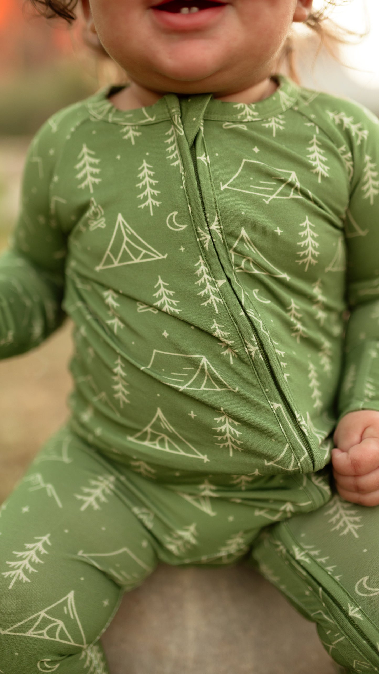 Infant Romper in Starry Pines