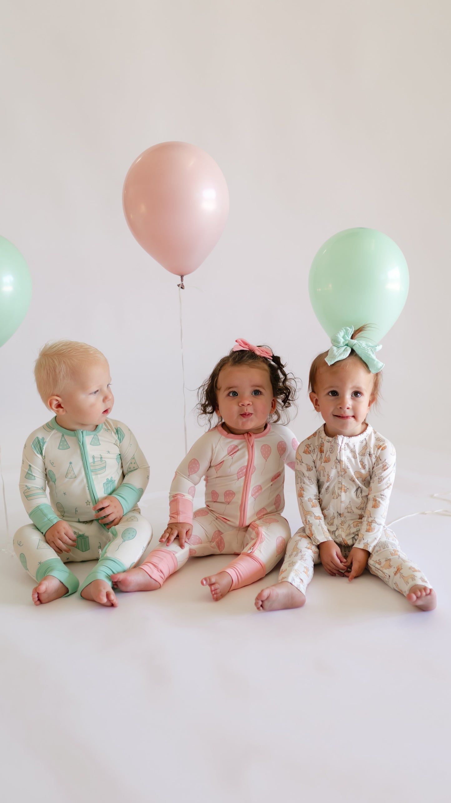 Infant Romper in Party Animals