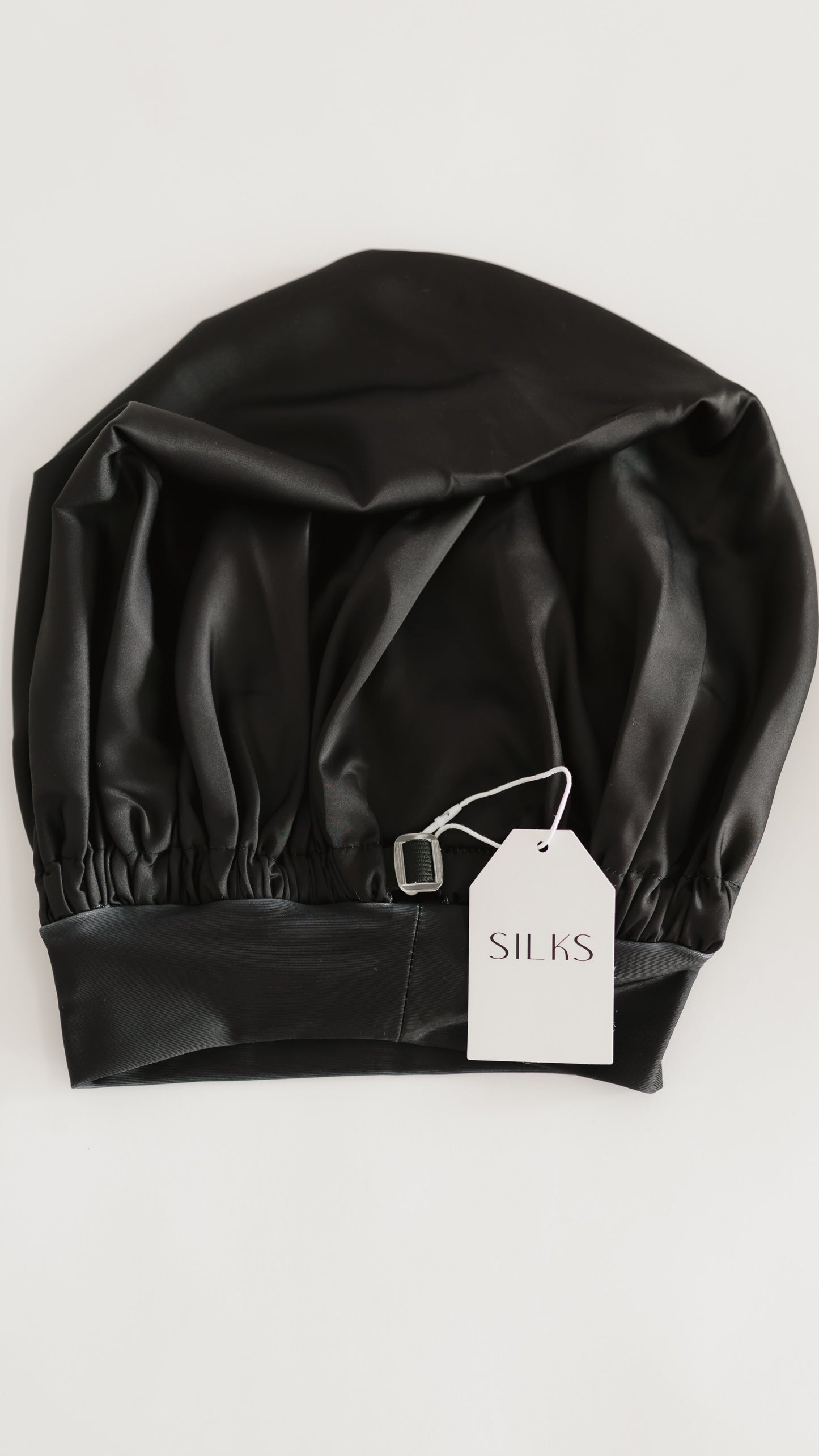 Adult Satin Bonnet in Solid Black
