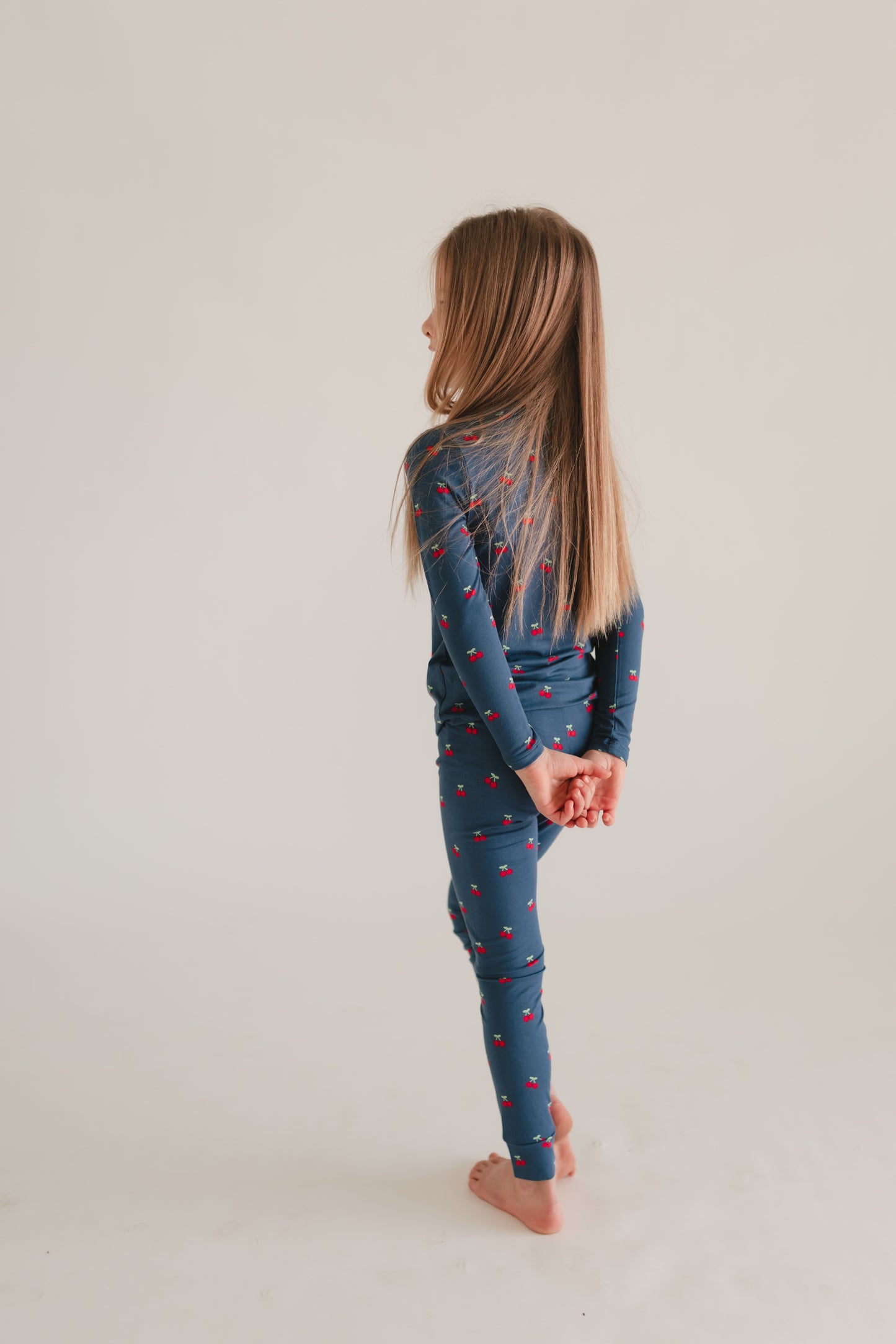 Youth Pajama Set in Cherries