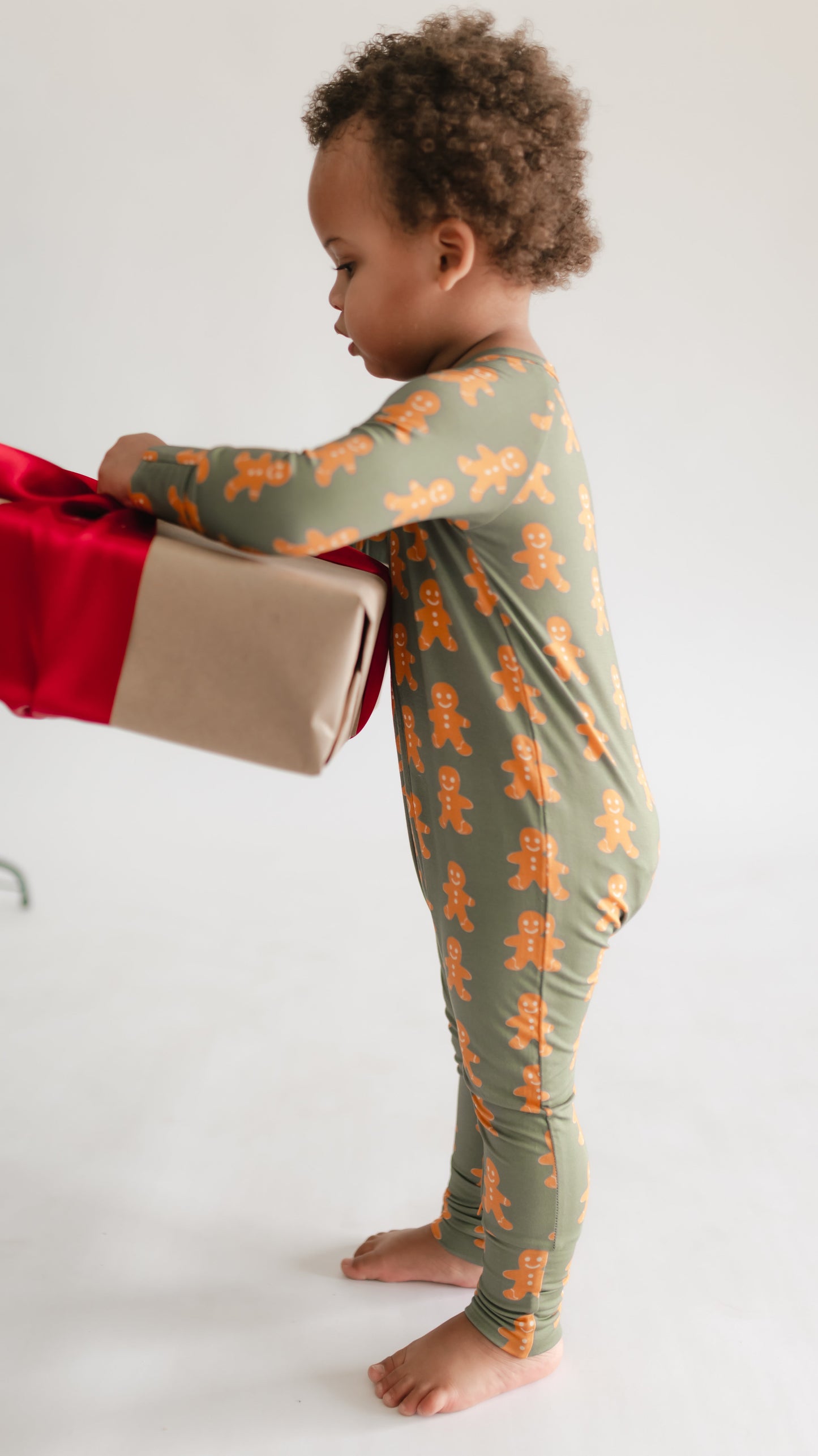 Infant Romper in Gingerbreads