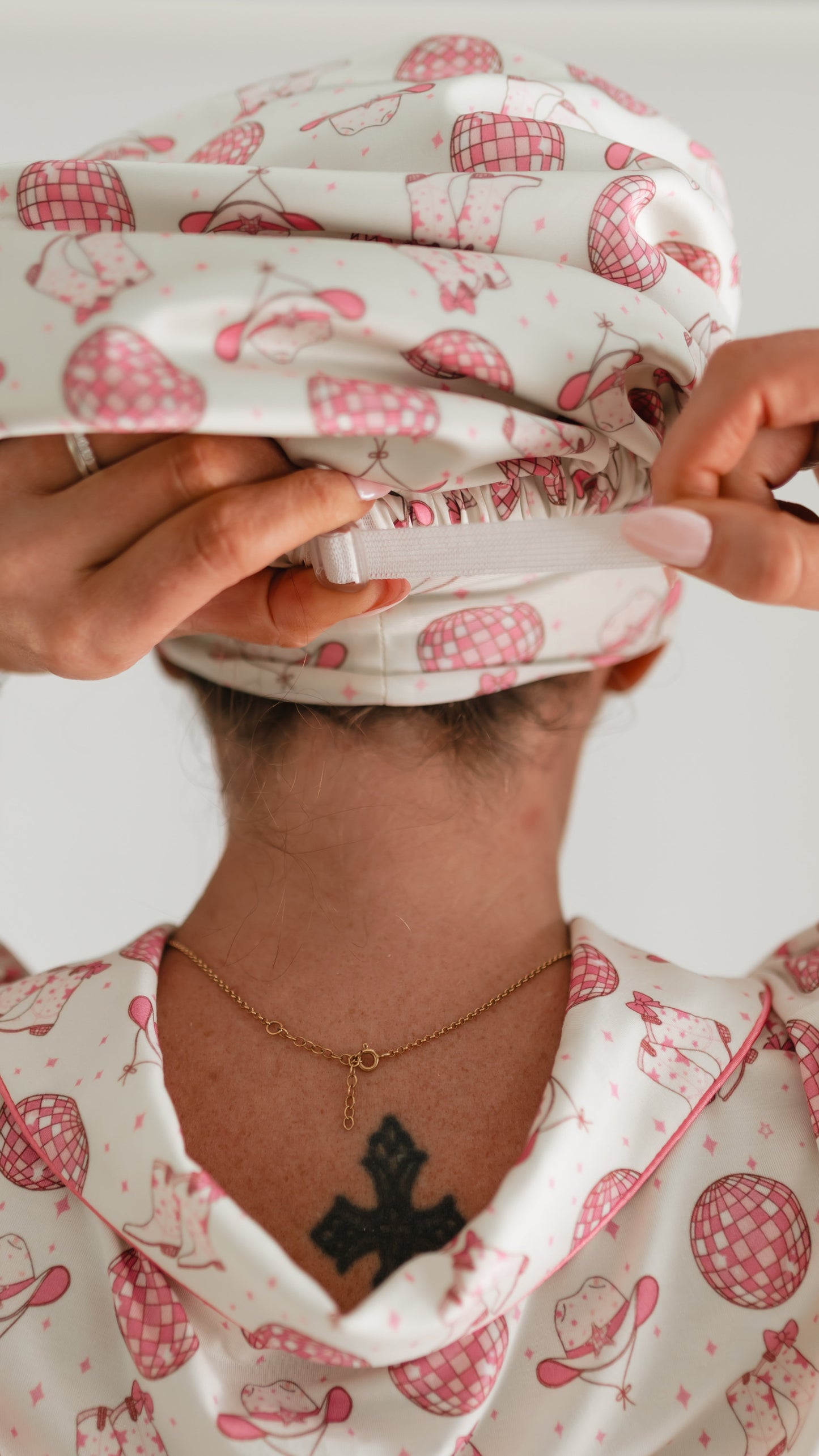 Adult Satin Bonnet in Hayden