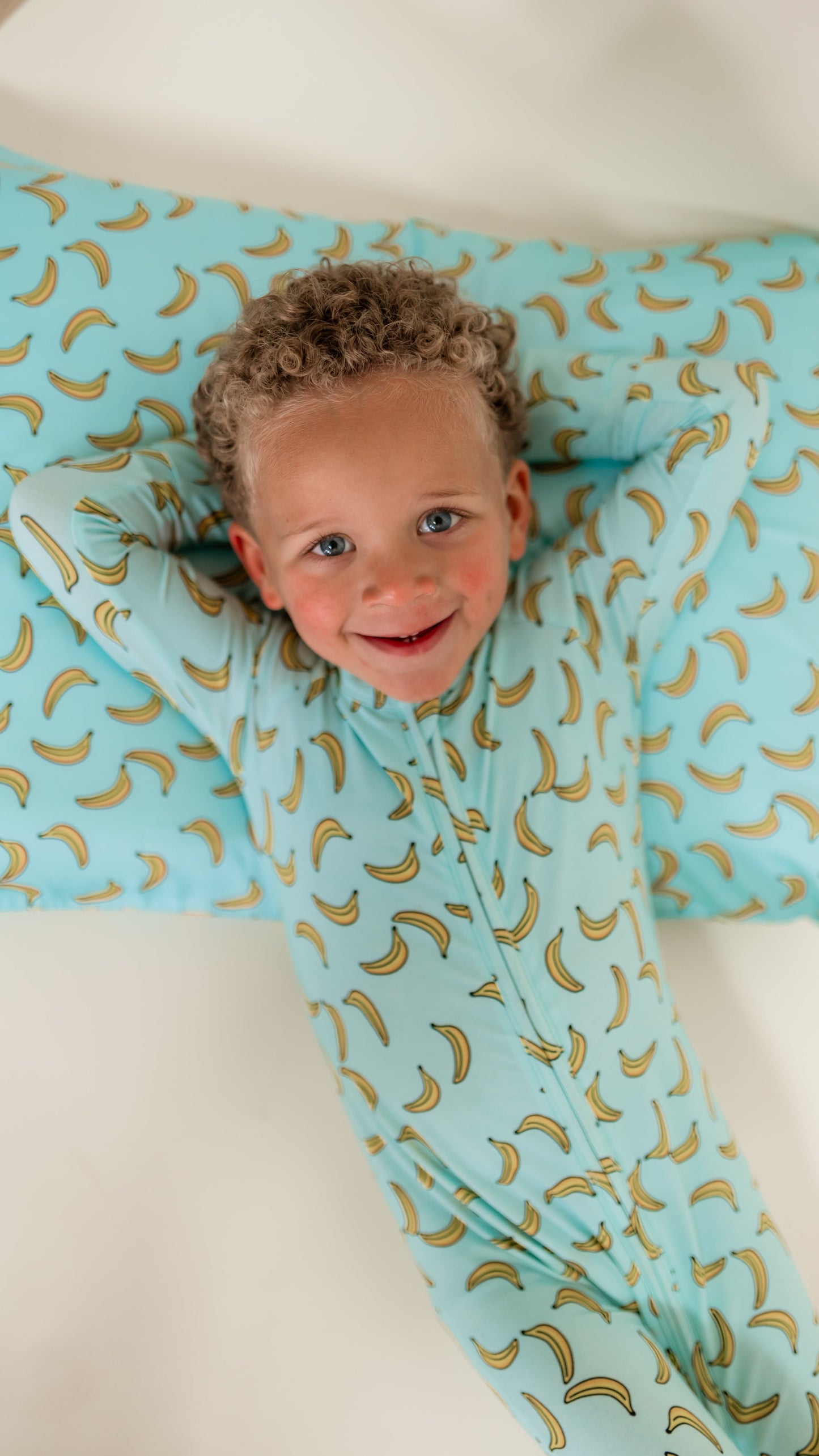 Infant Romper in Bananas