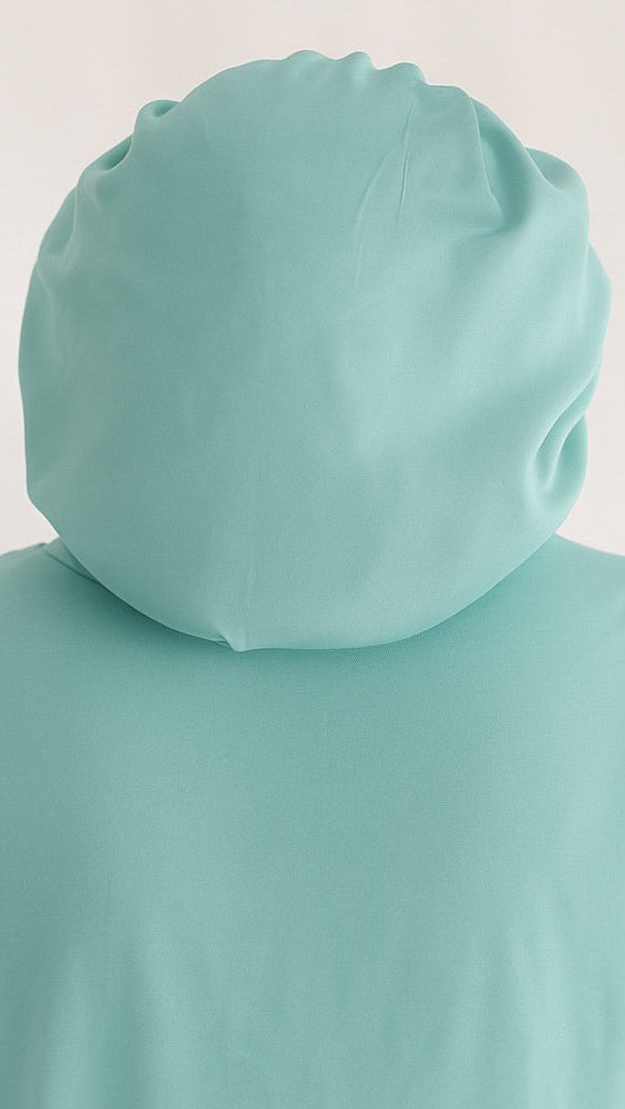 Kids Satin Bonnet in Seafoam