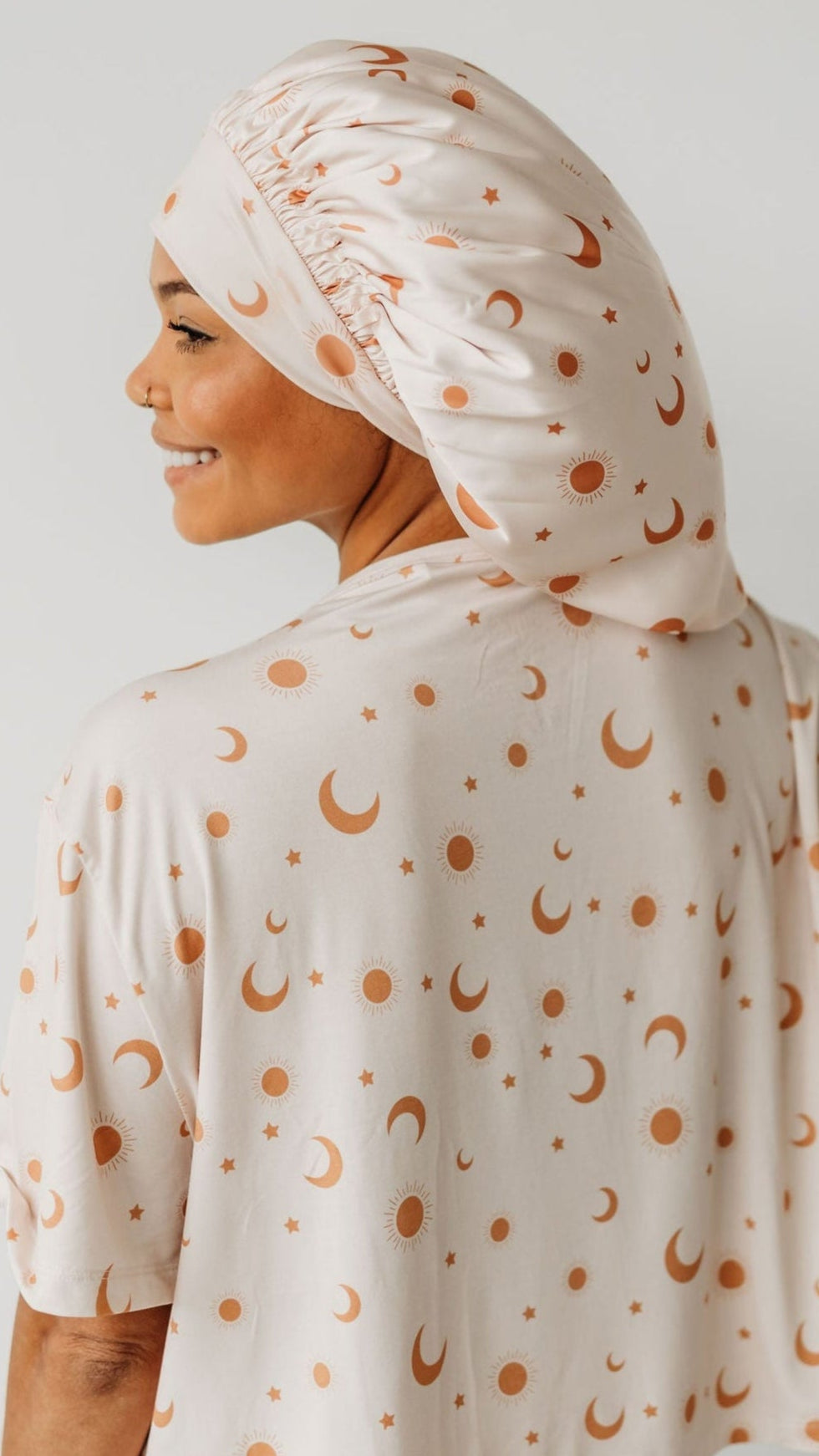 Adult Satin Bonnet in Suns