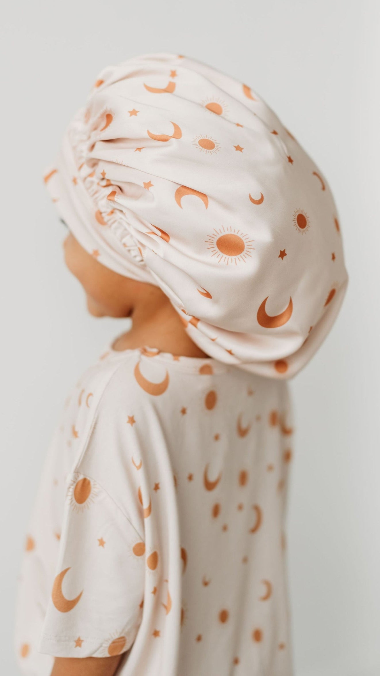 Kids Satin Bonnet in Suns