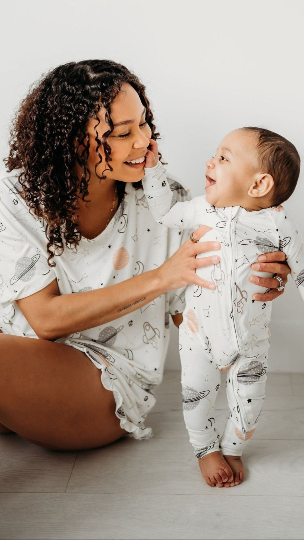 Infant Romper in Galaxy