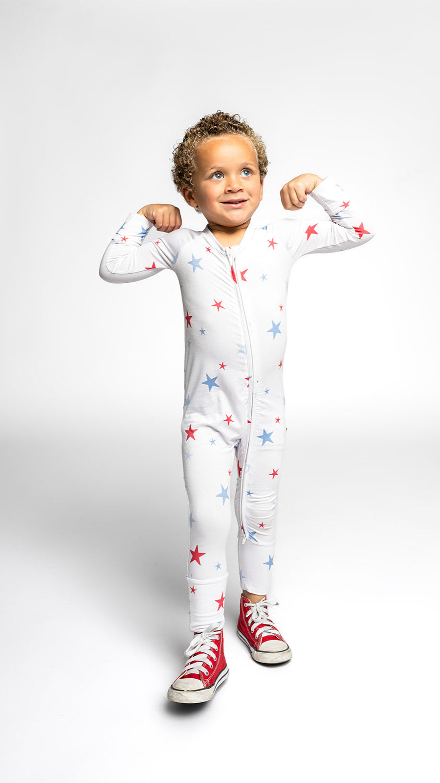 Infant Romper in July Stars