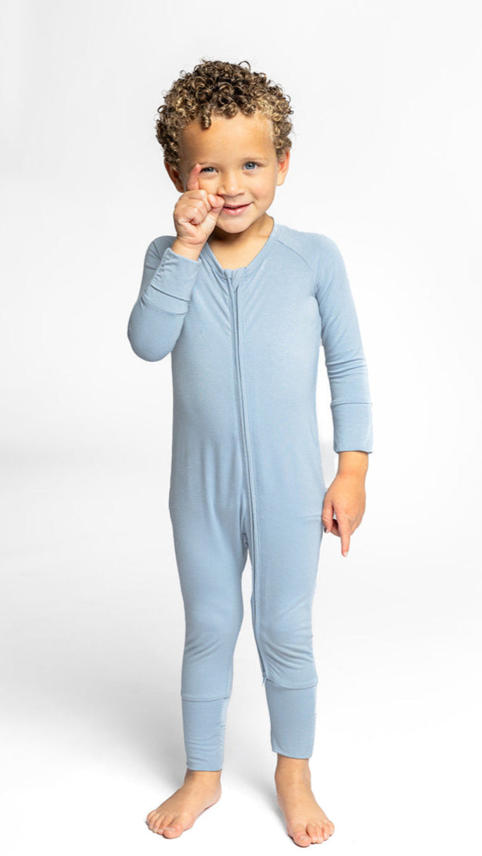 Infant Romper in Cornflower Blue