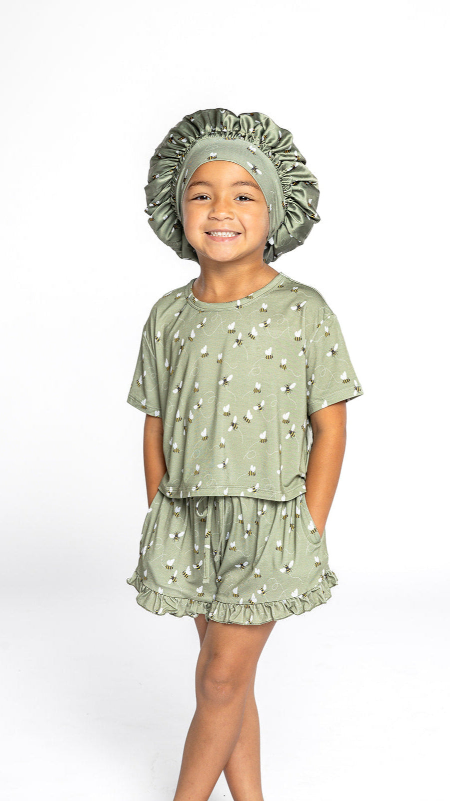 Girls Ruffle Set in Bees