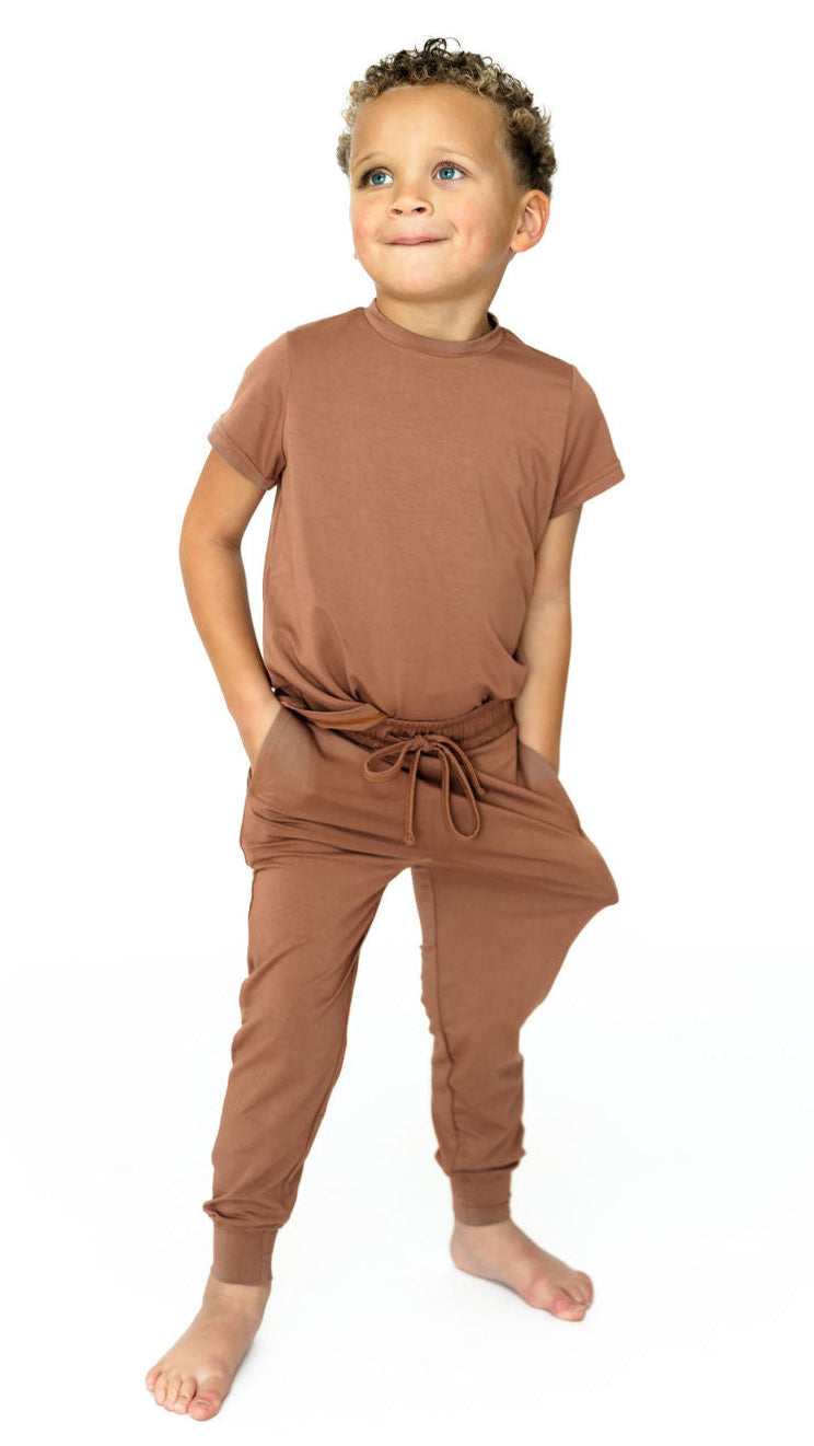Youth Jogger Set In Mocha