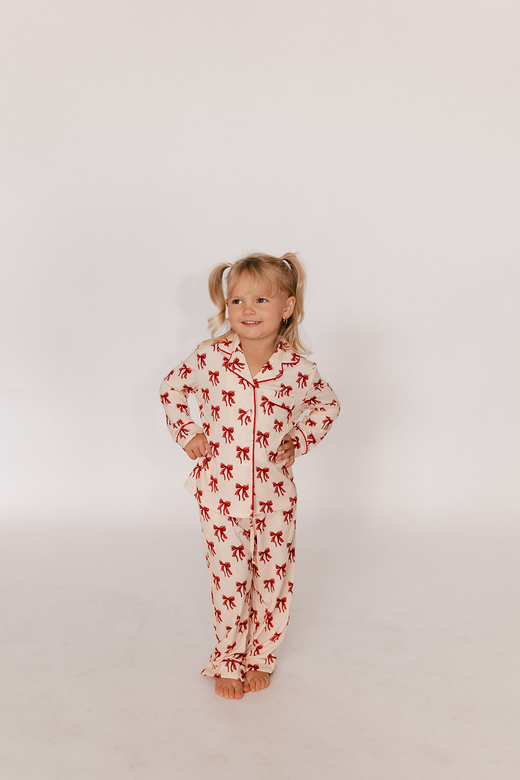 Girls Button Up Long Sleeve and Pants