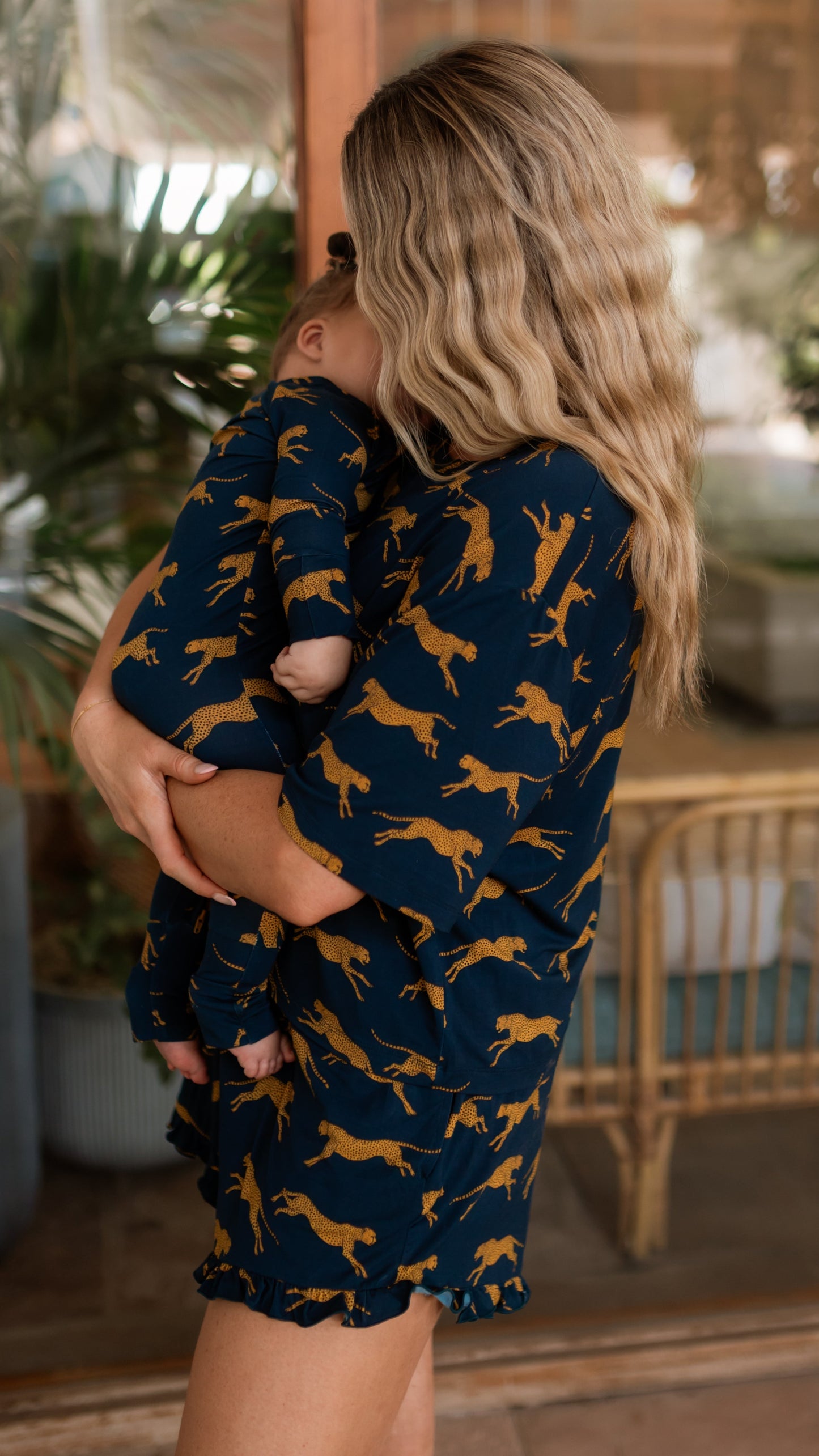 Infant Romper in Leopards