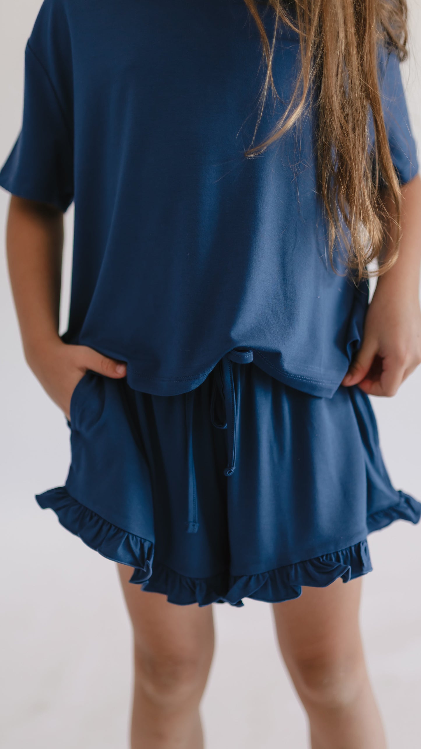 Girl's Ruffle Set in Insignia Blue