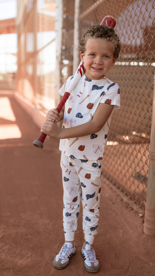 Youth Jogger Set In Baseball