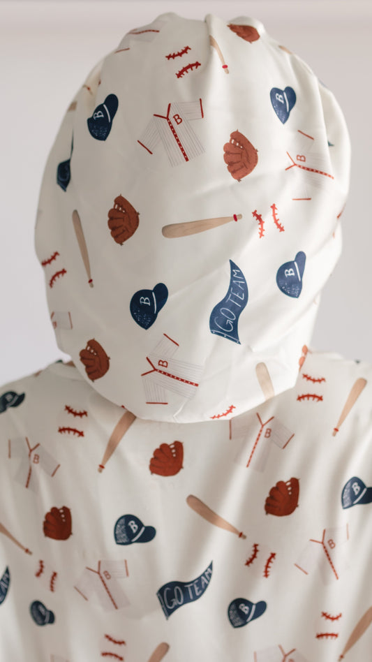 Adult Satin Bonnet in Baseball