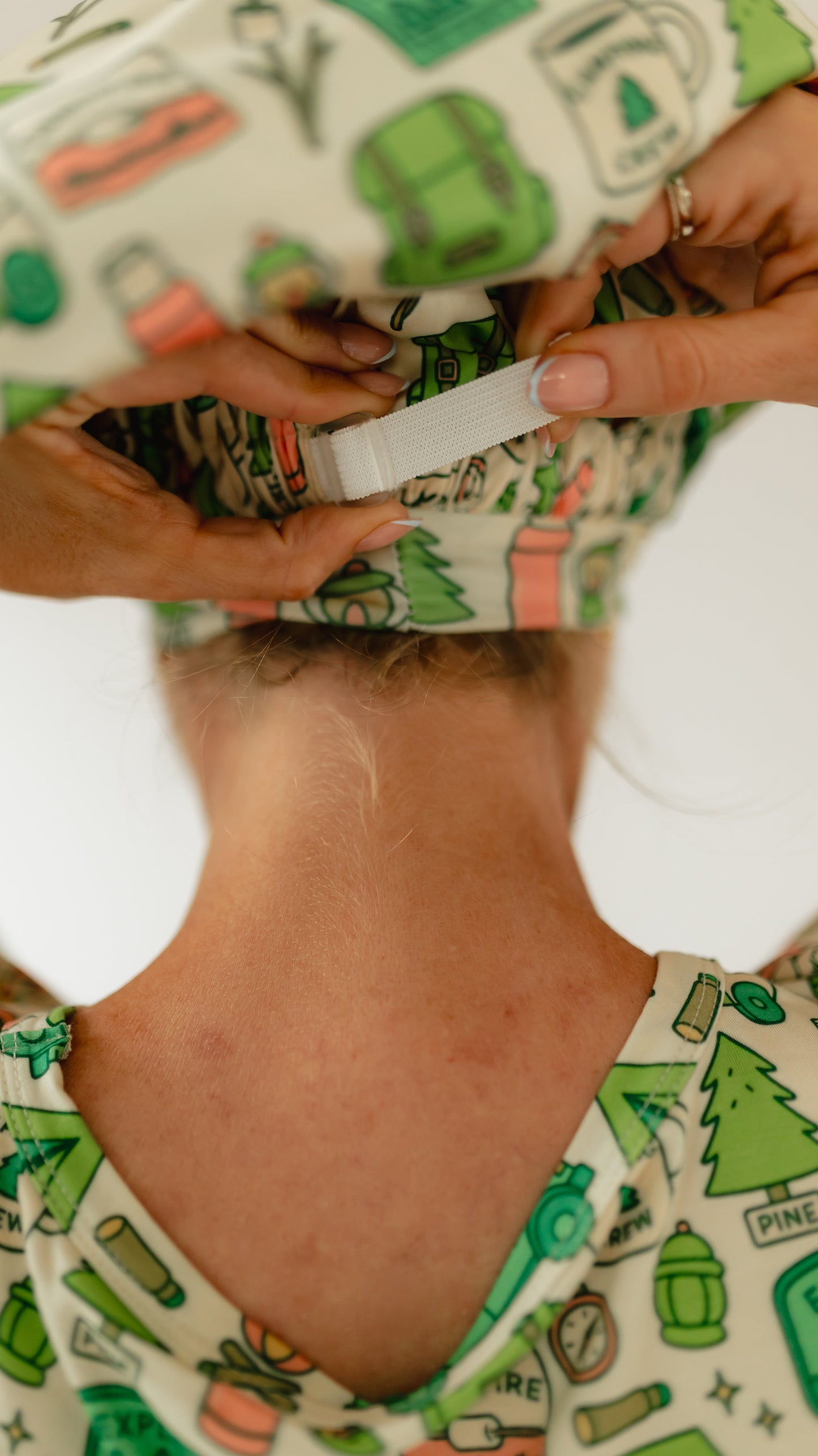 Kids Satin Bonnet in Happy Camper