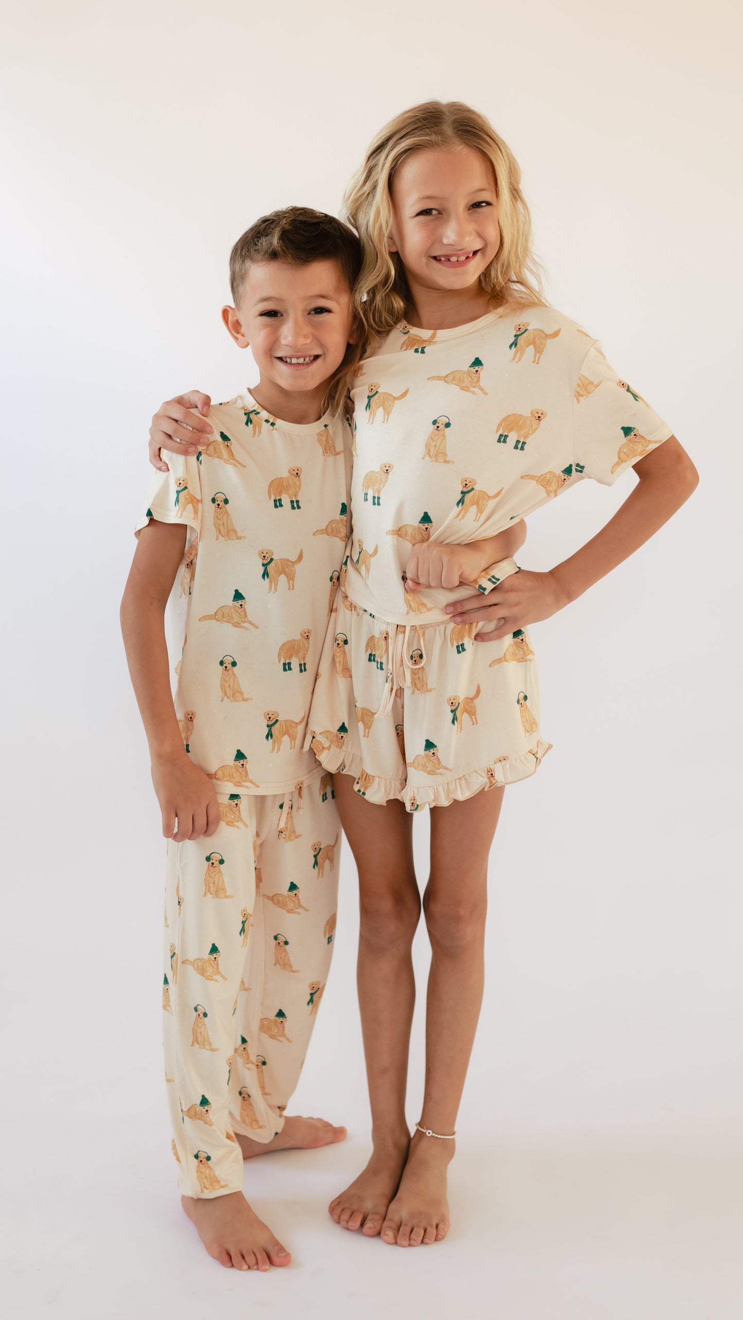 Girl's Ruffle Short Set in Winnie