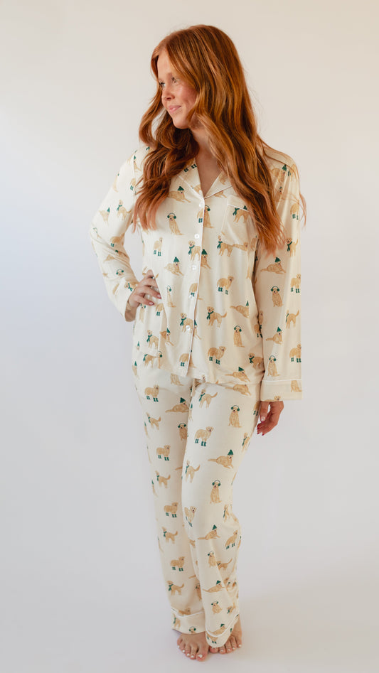 Women's Button Up Set In Winnie