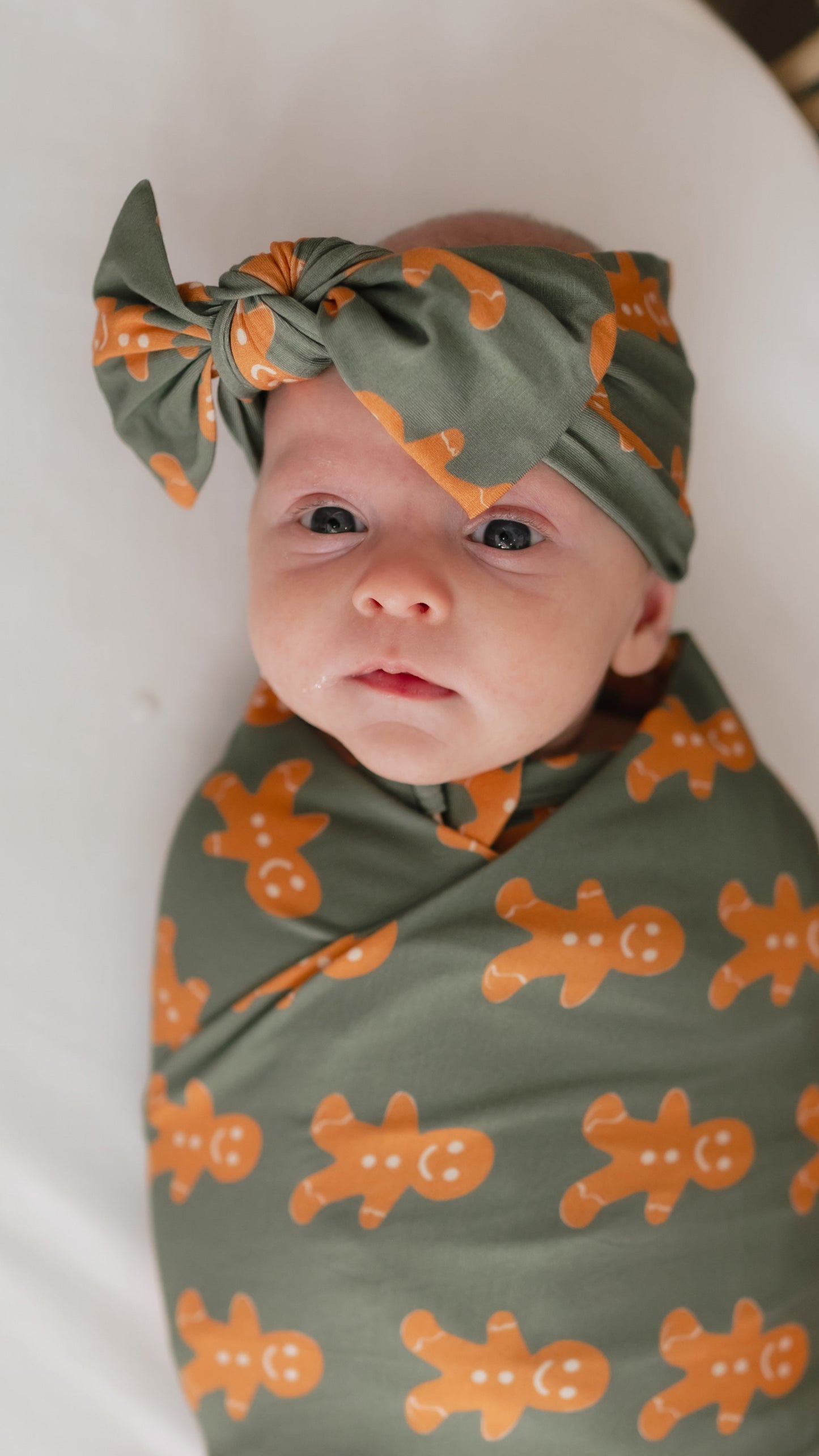 Infant Knot Head Bow in Gingerbreads