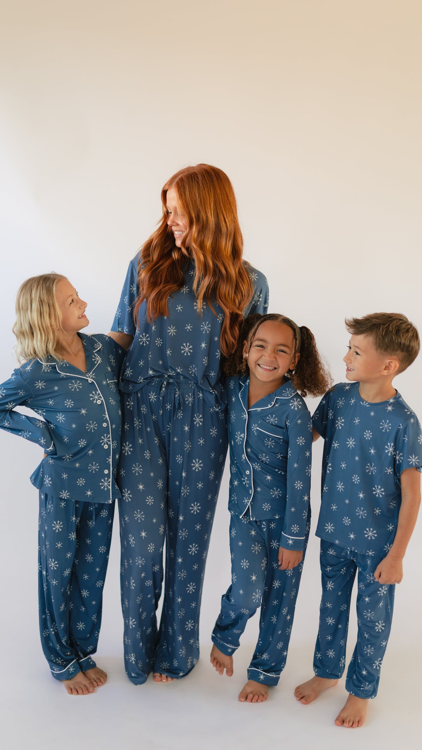 Youth Jogger Set In Snowflakes