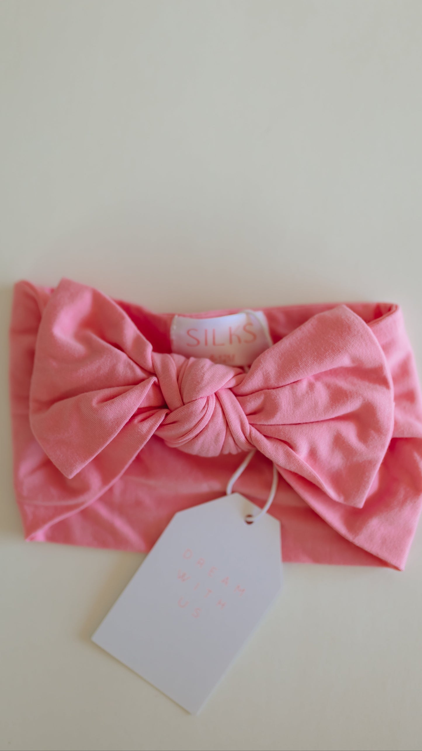 Infant Knot Head Bow in Pink