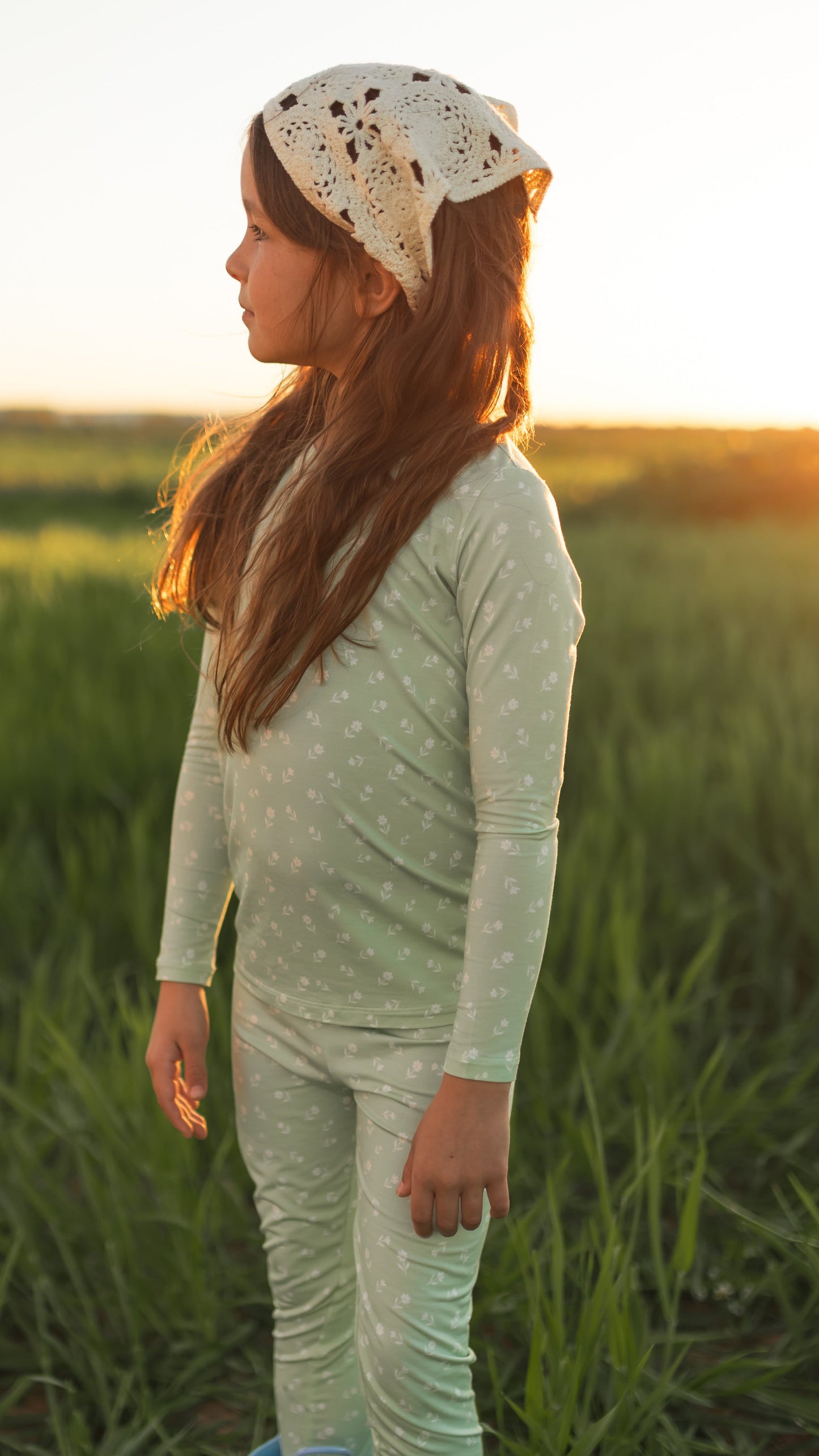 Youth Pajama Set in Meadow Bloom