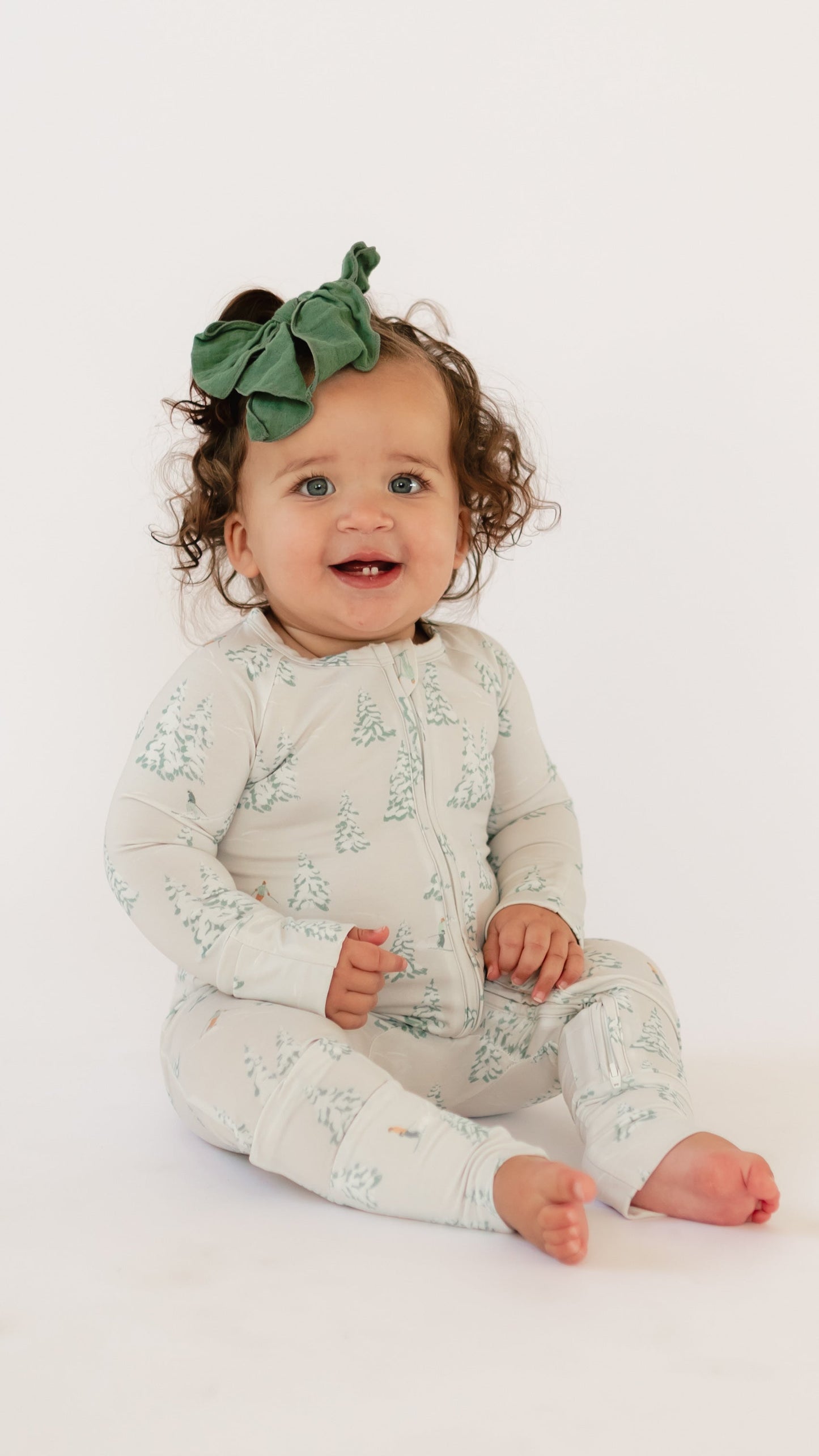 Infant Romper in Ski Trip