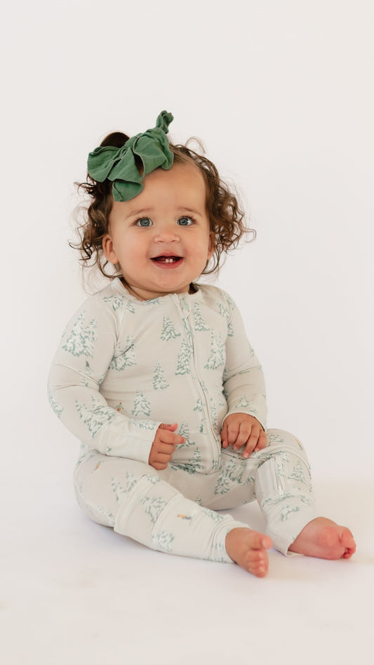 Infant Romper in Ski Trip