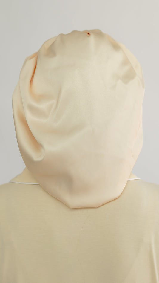 Kids Satin Bonnet in Butter Yellow