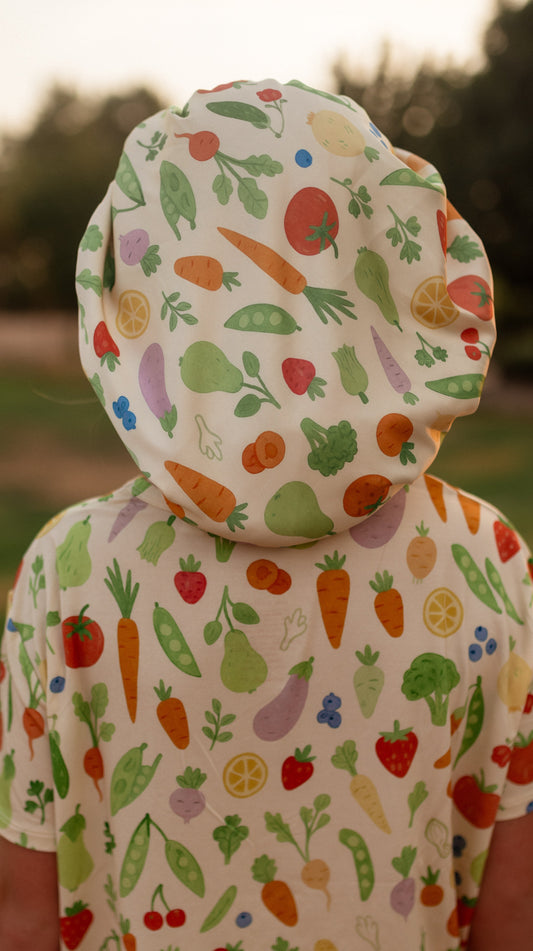 Kids Satin Bonnet in Farmers Market