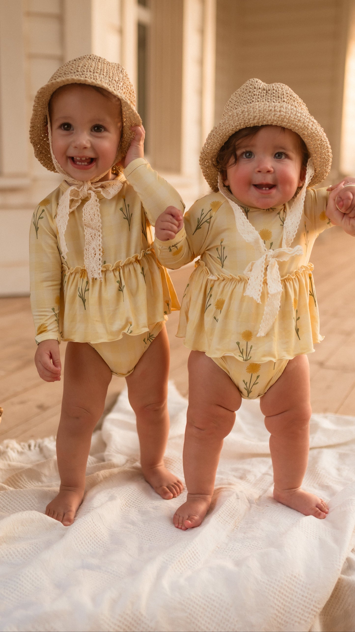 Infant Long Sleeve and Skirt Onesie in Nora