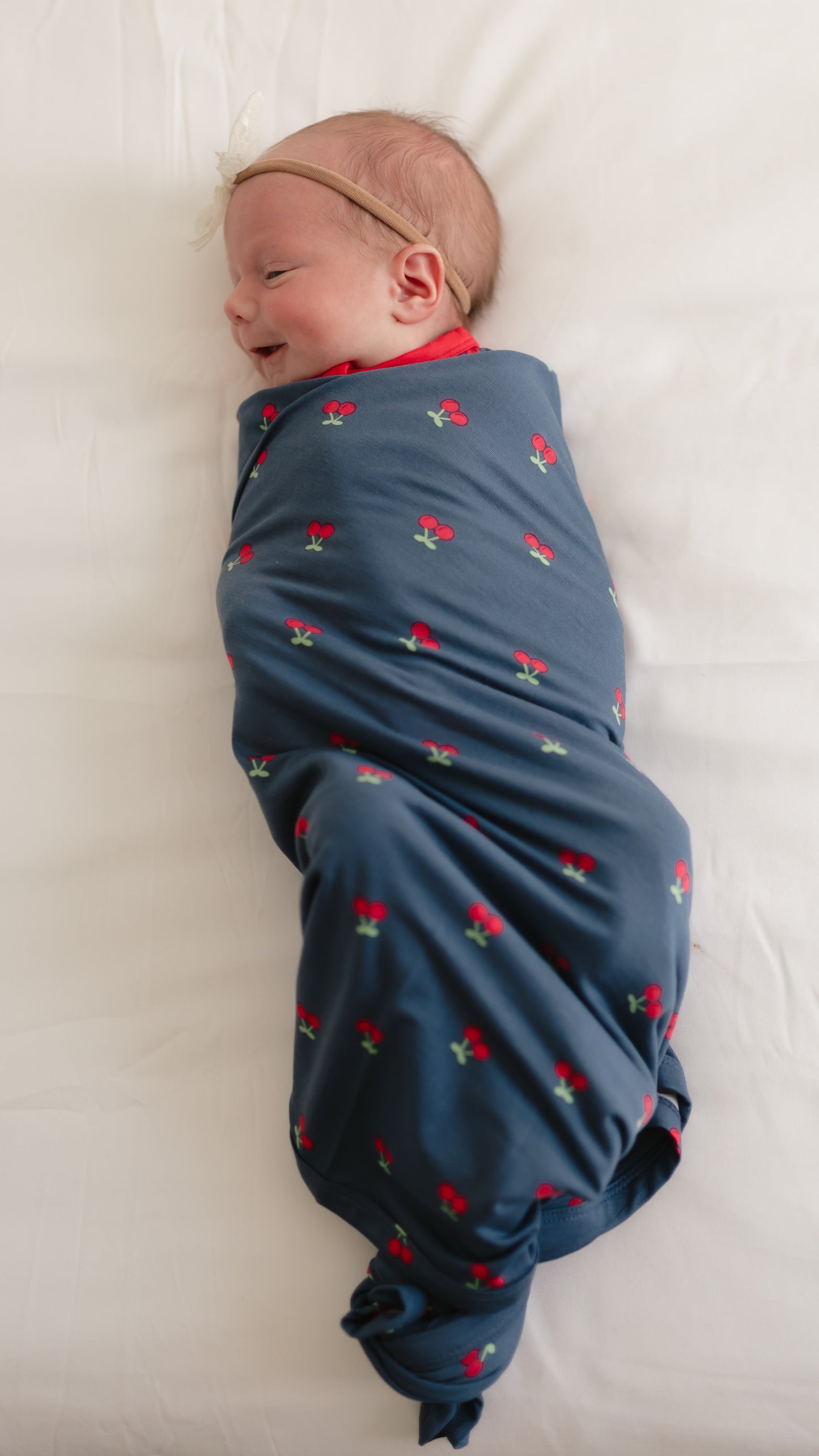 Infant Swaddle in Cherries