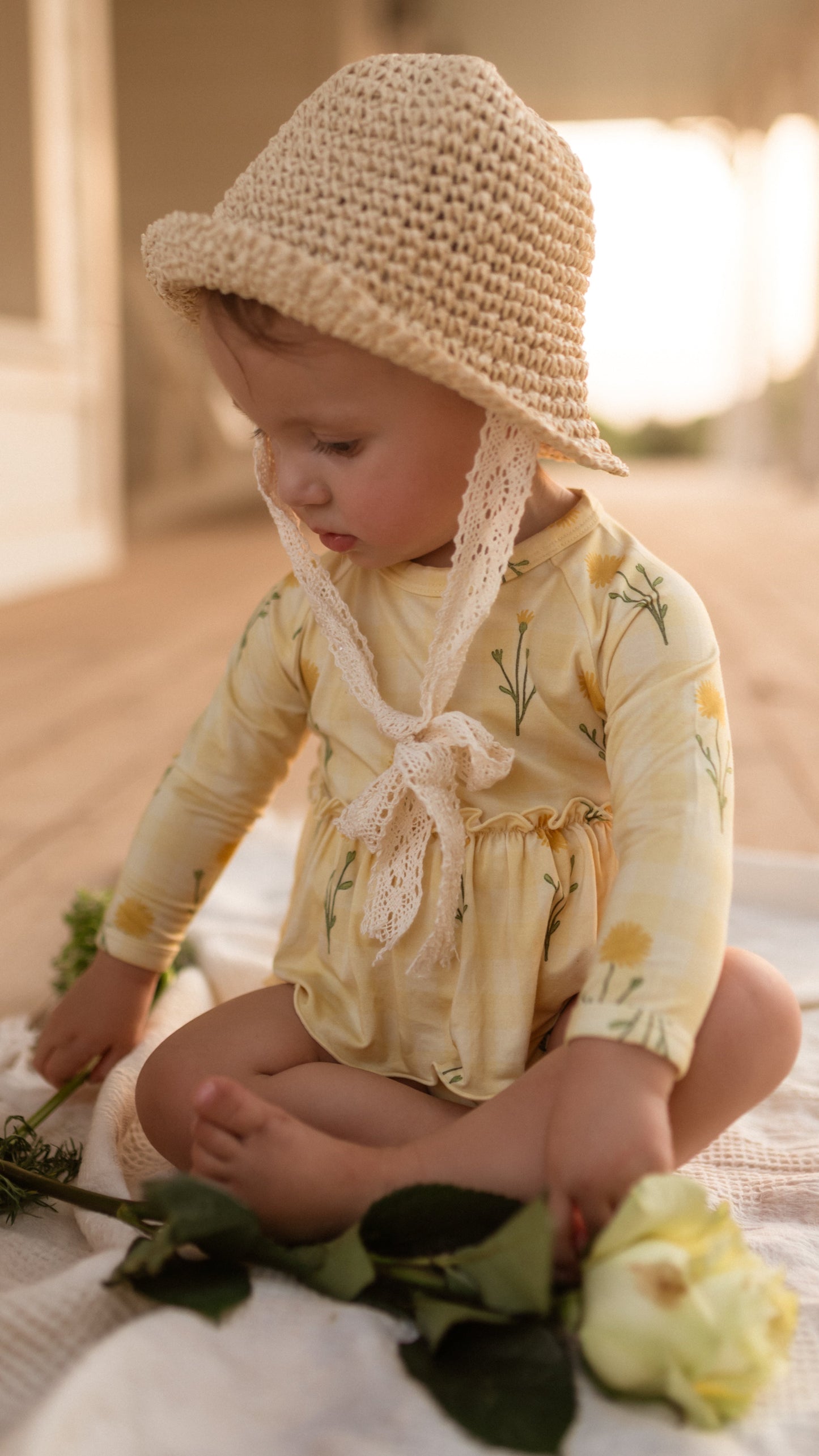 Infant Long Sleeve and Skirt Onesie in Nora