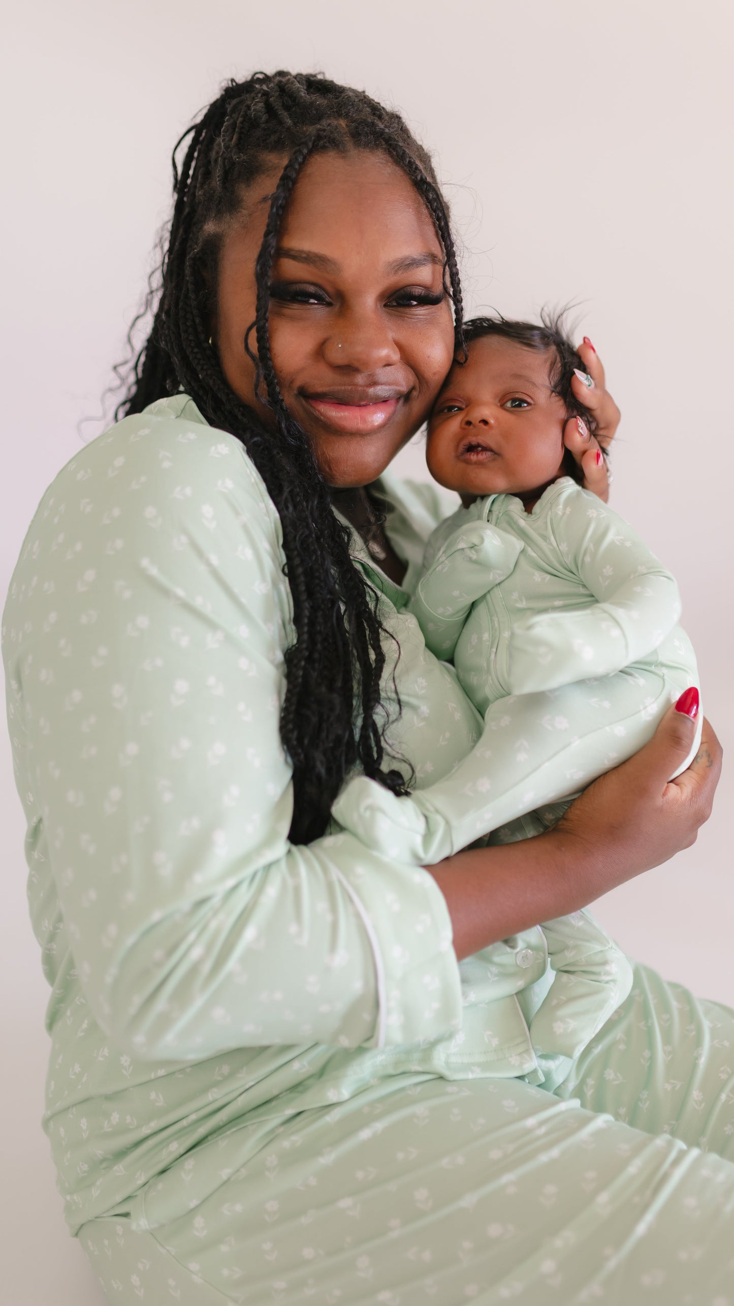 Womens Button Up Set In Meadow Bloom