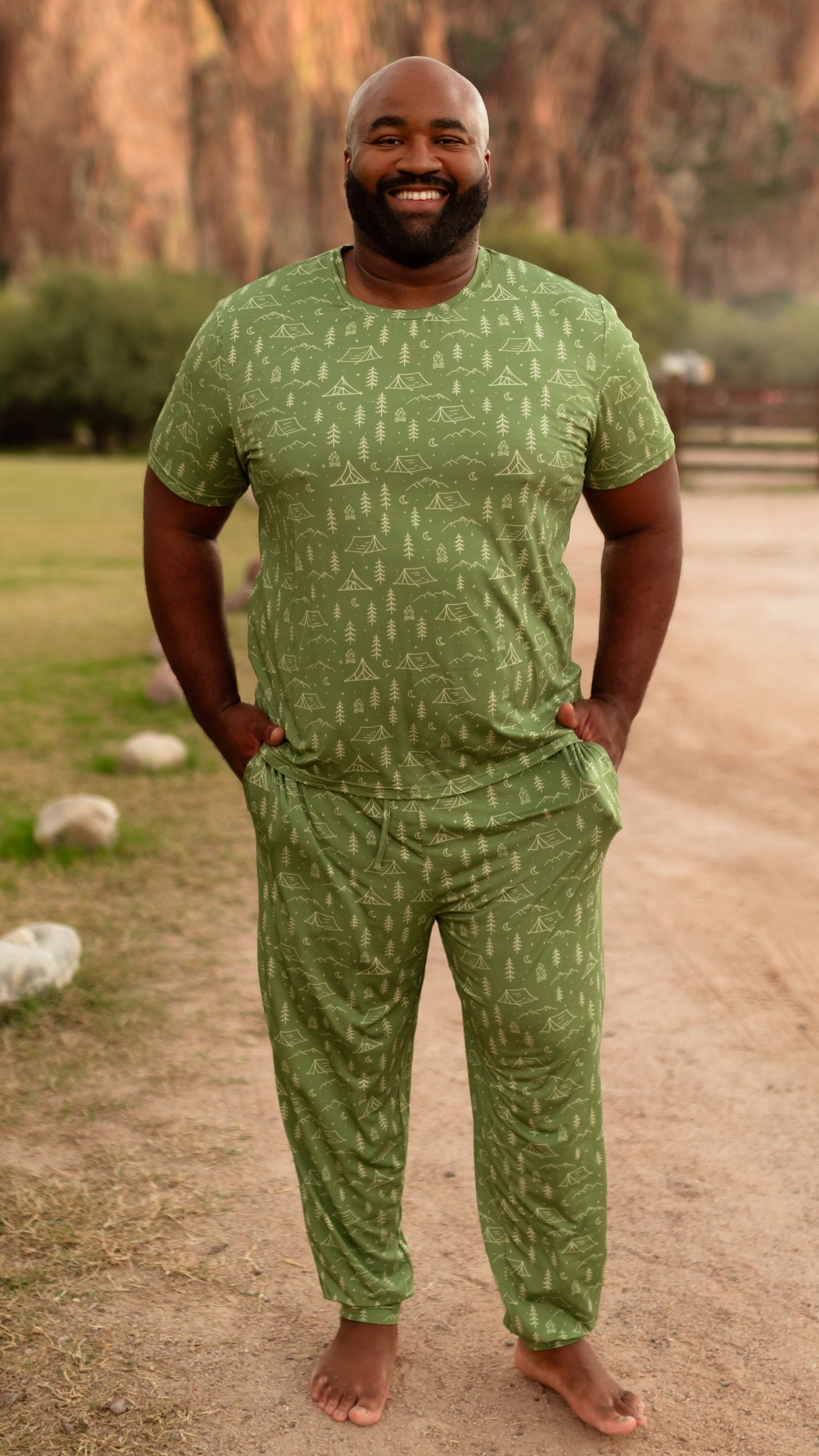 Adult Jogger Set In Starry Pines