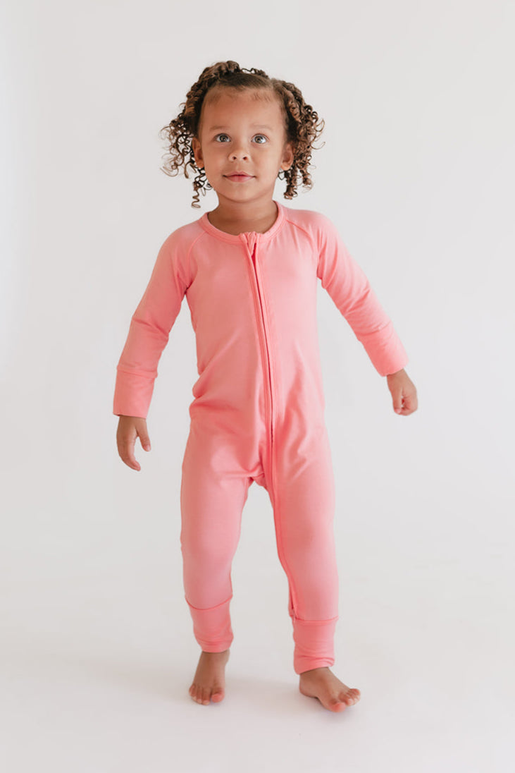 Infant Romper in Bubblegum