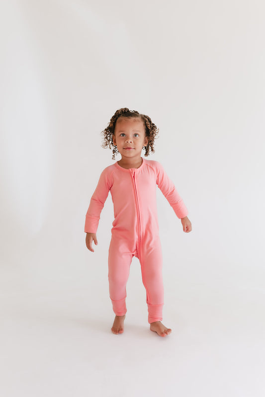 Infant Romper in Bubblegum