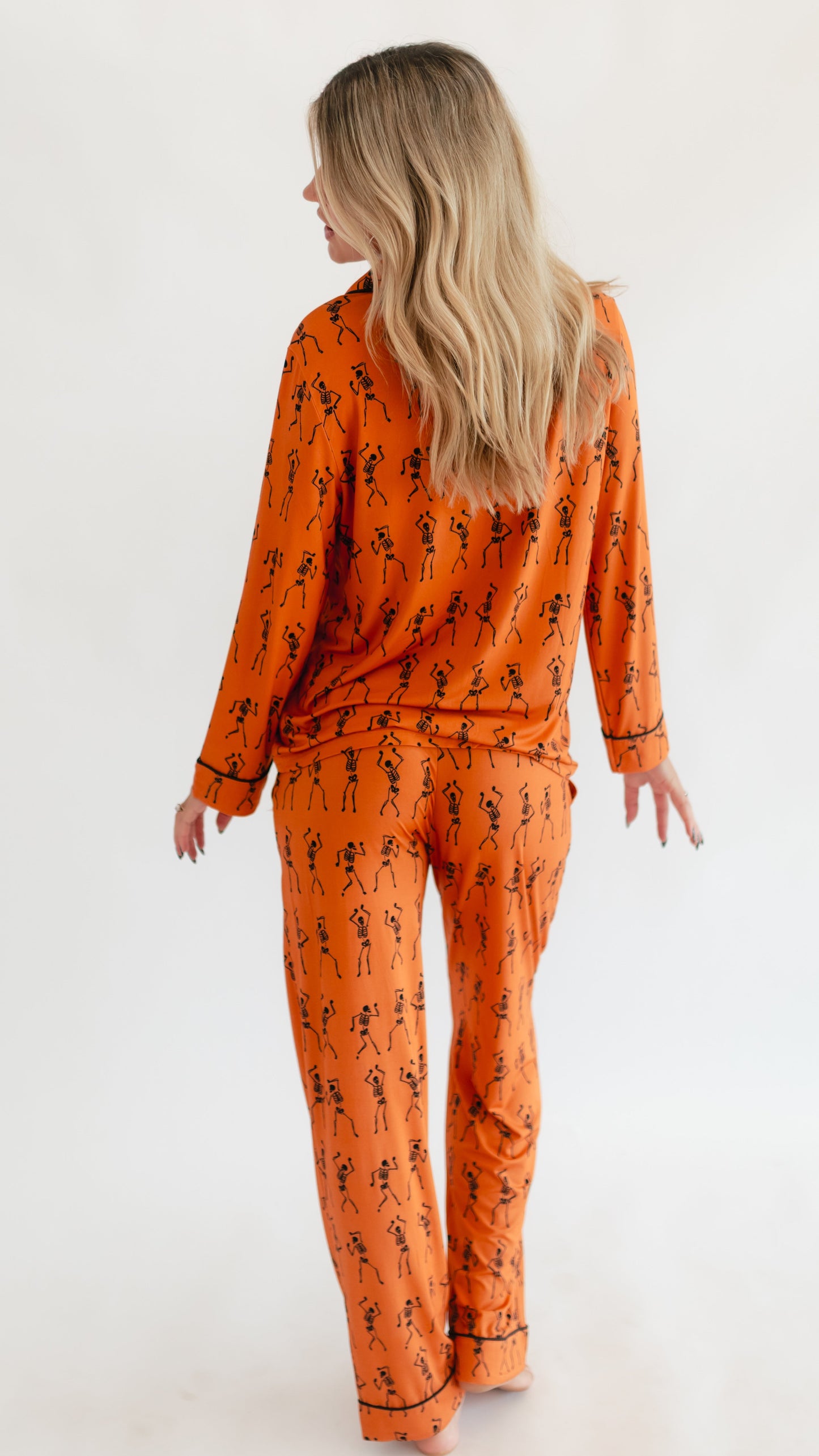 Women's Button Up Set In Skeletons