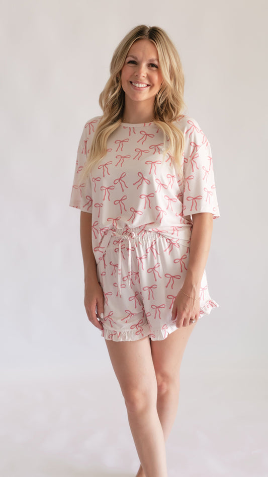 Women's Ruffle Short Set in Halle