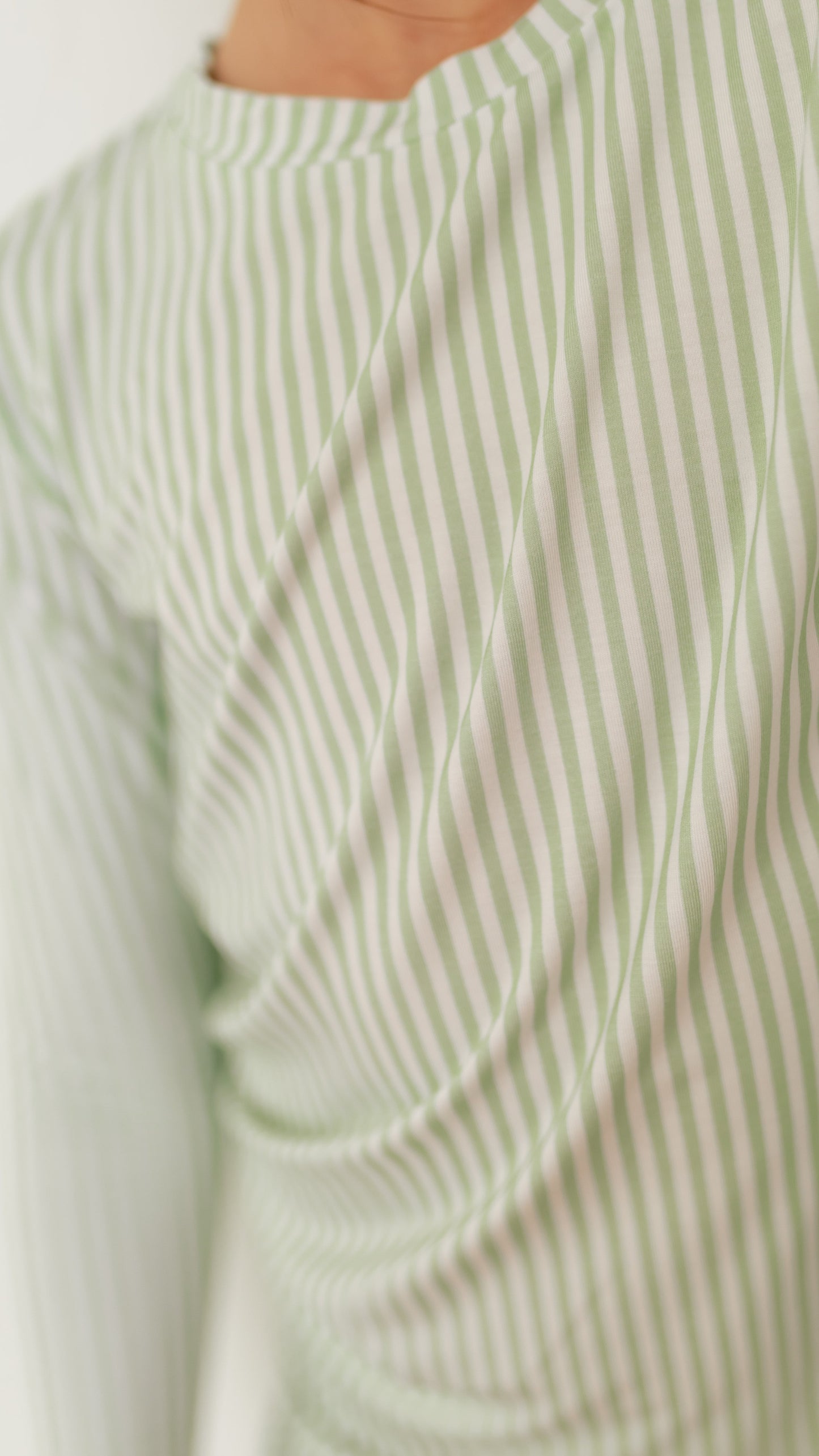 Youth Pajama Set in Meadow Bloom Pin Stripe