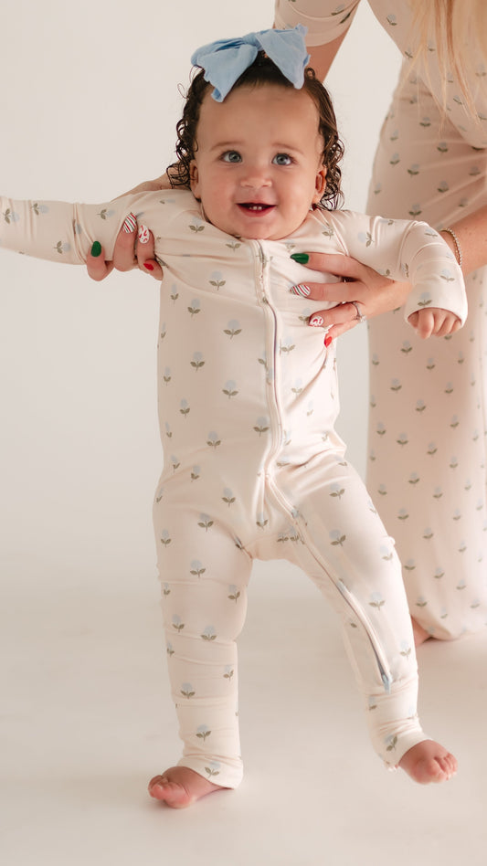 Infant Romper in Hydrangea Dream