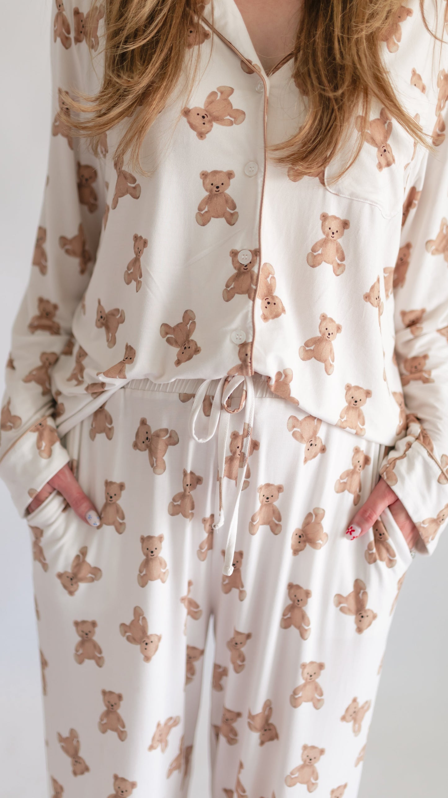 Women's Button Up Set In Bears