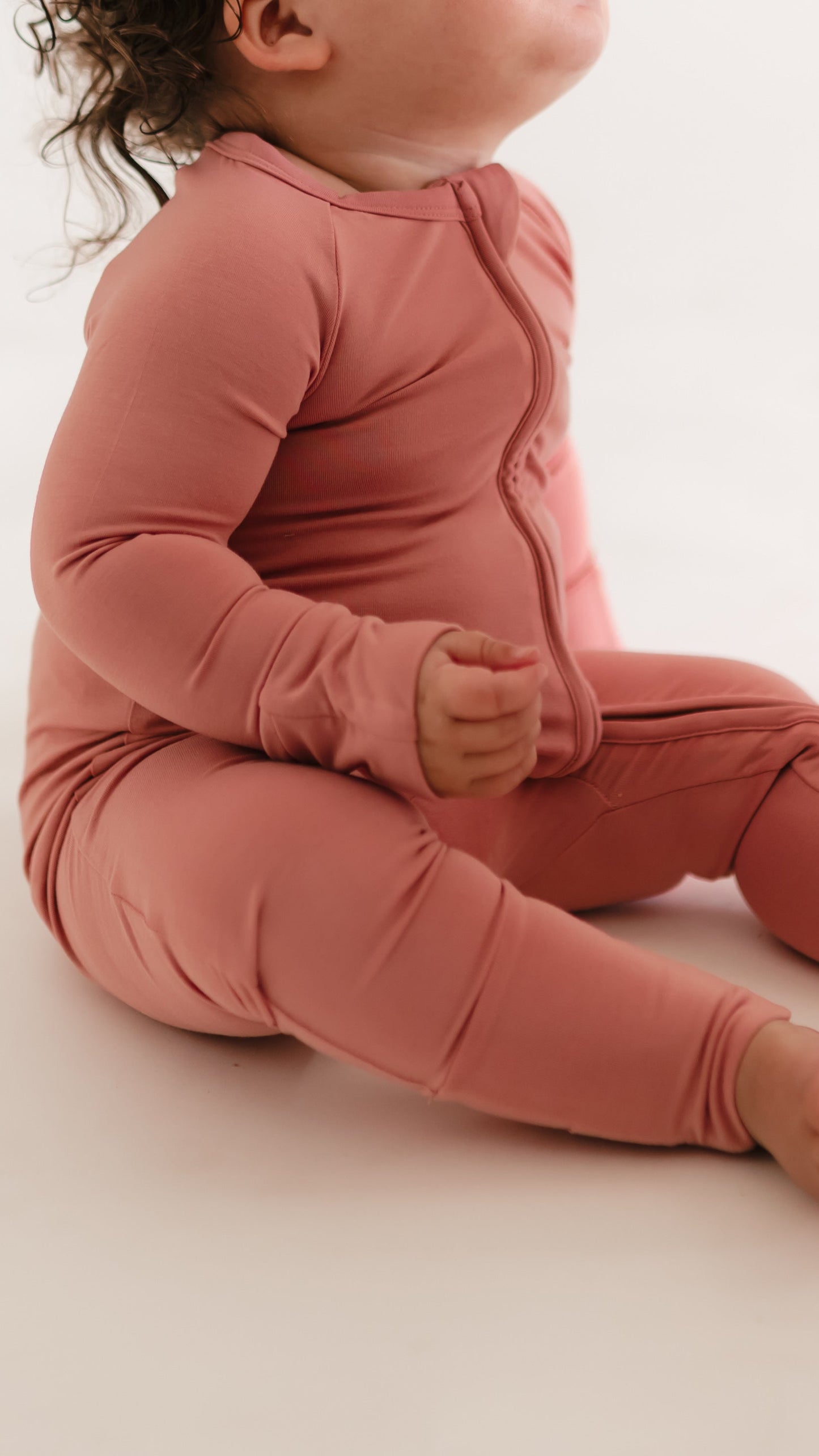 Infant Romper in Mauve