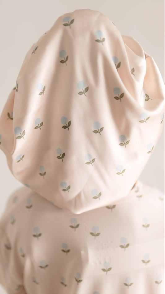 Adult Satin Bonnet in Hydrangea Dream