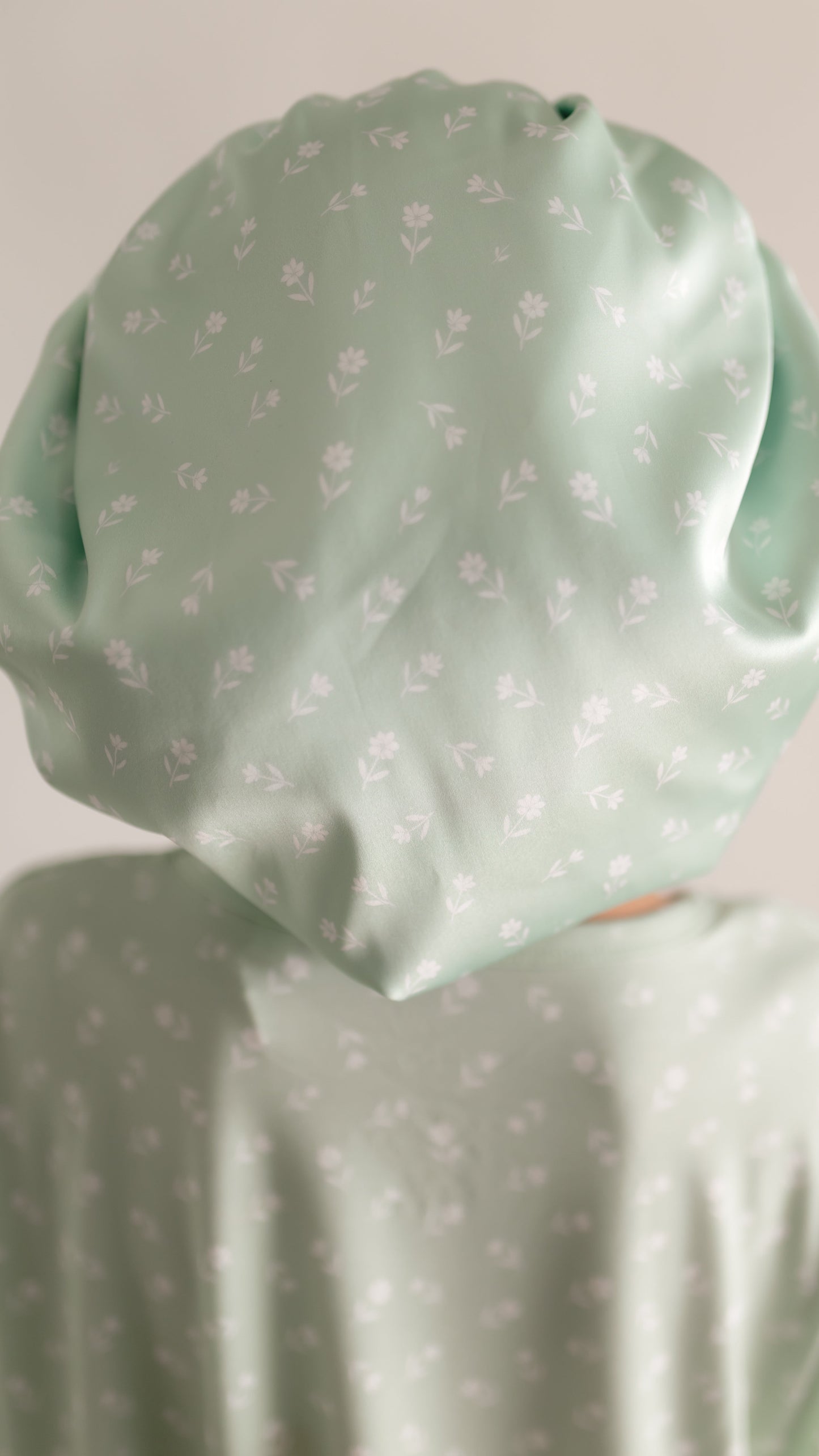 Kid's Satin Bonnet in Meadow Bloom
